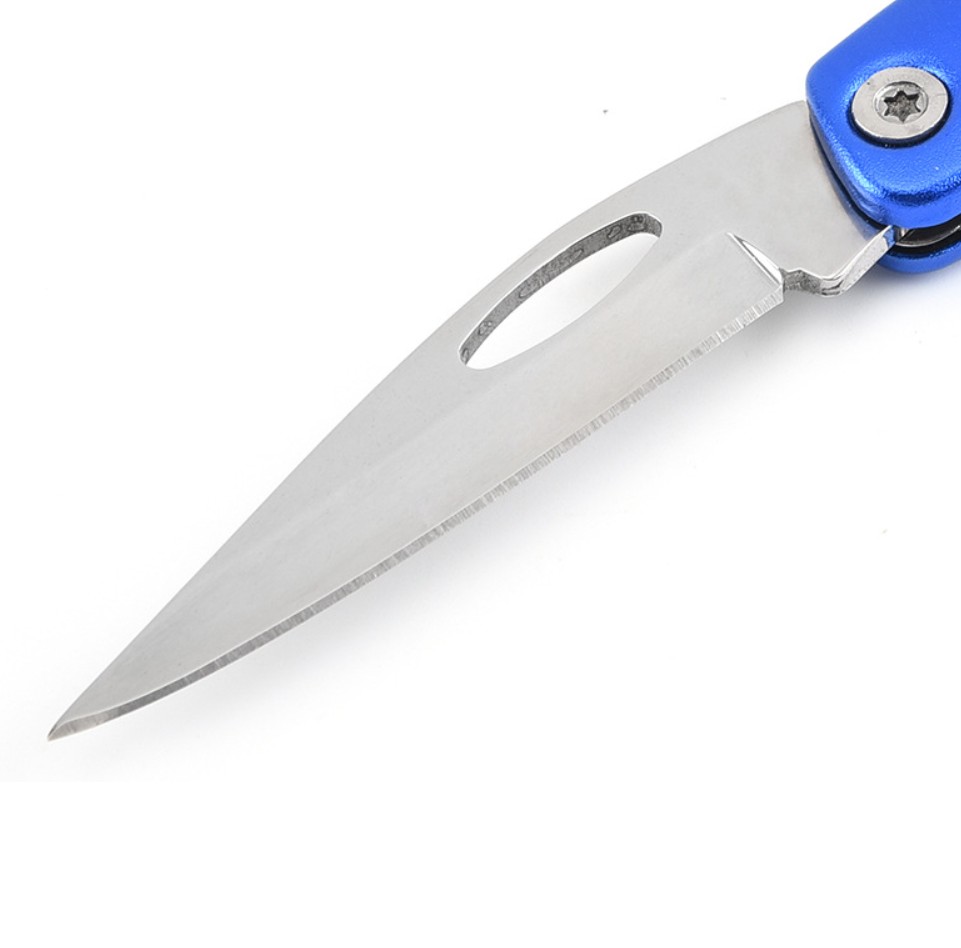 Stainless Steel Folding Pocket Knife with Key Chain 8