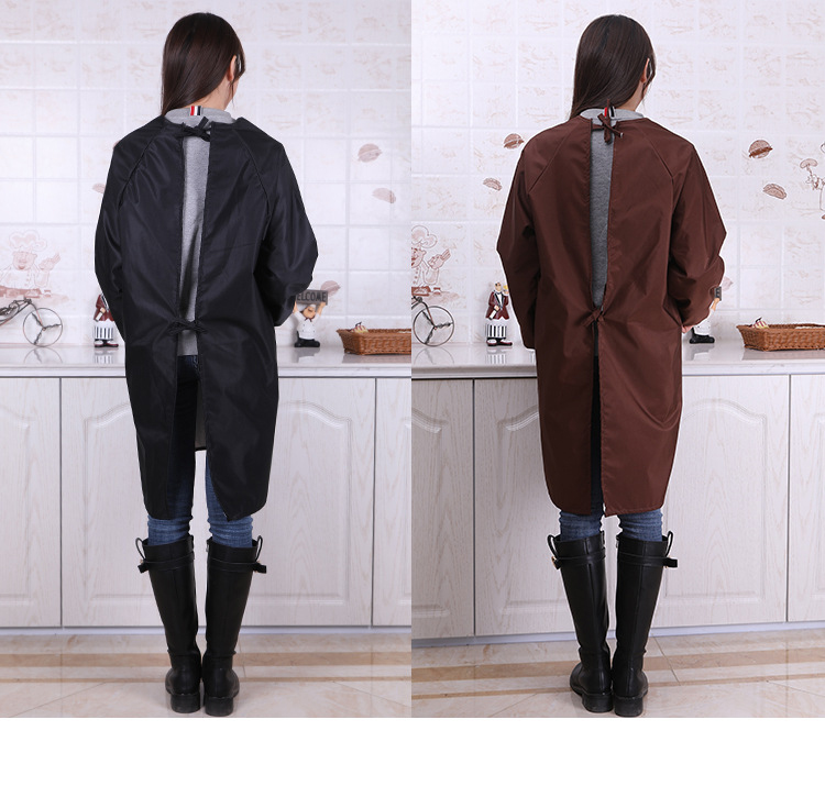 Waterproof Long Sleeve Adults Kitchen Aprons Overalls 7