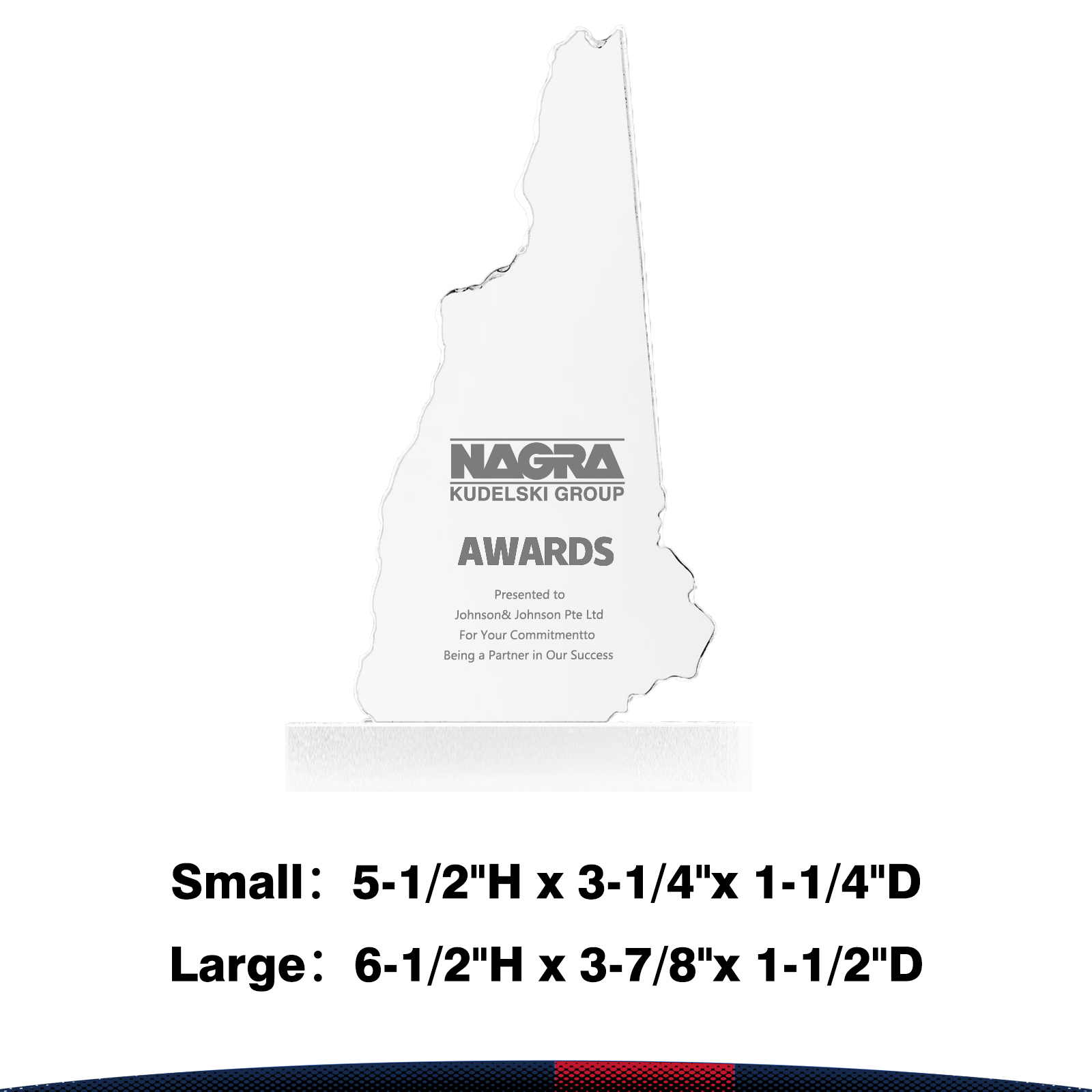 Loxi New Hampshire Crystal Award 3