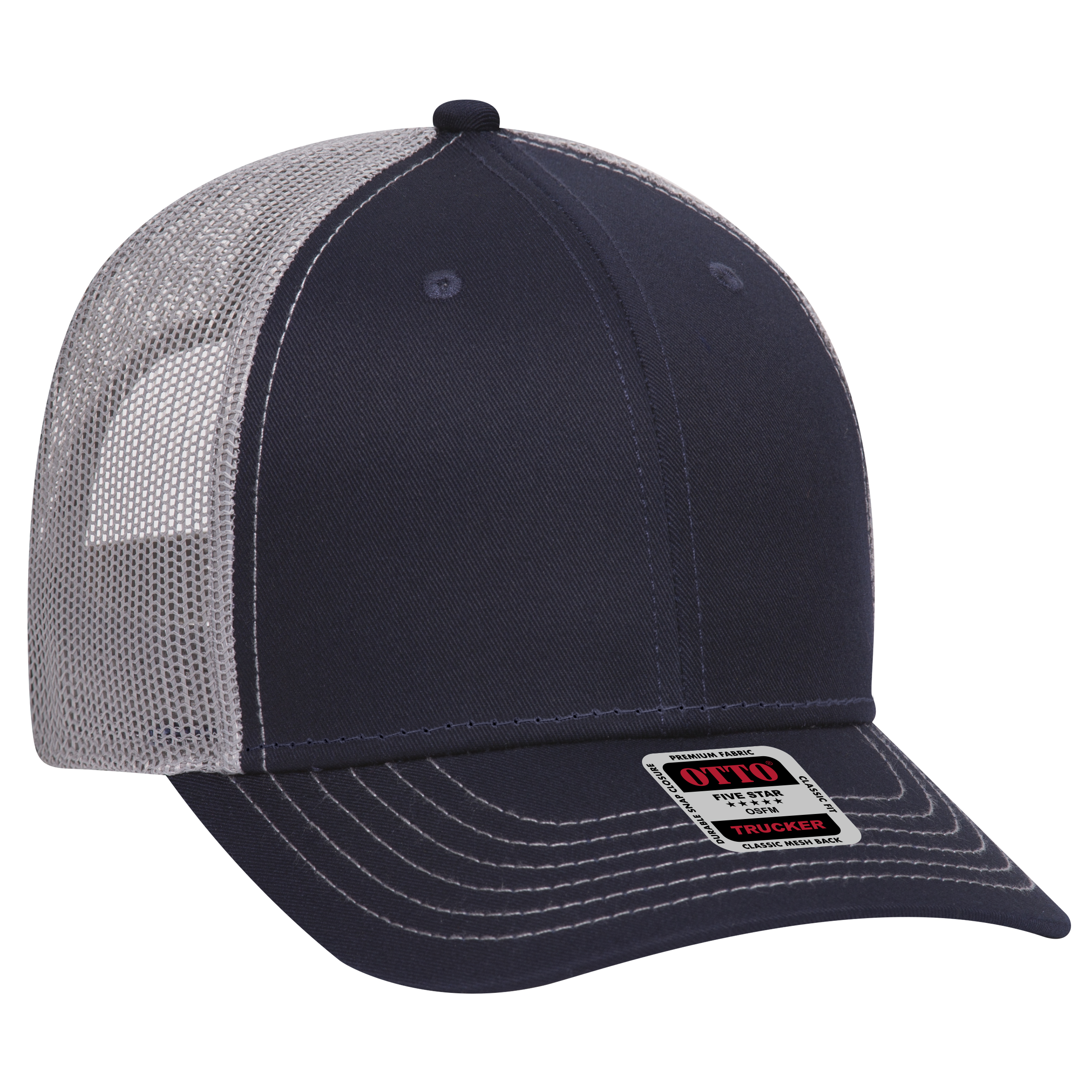 OTTO CAP® 6 Panel Low Profile Mesh Back Trucker Hat 136