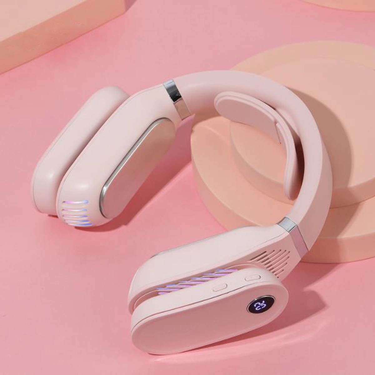 2 in 1 Wearable Neckband Fan With Warm Heater 2