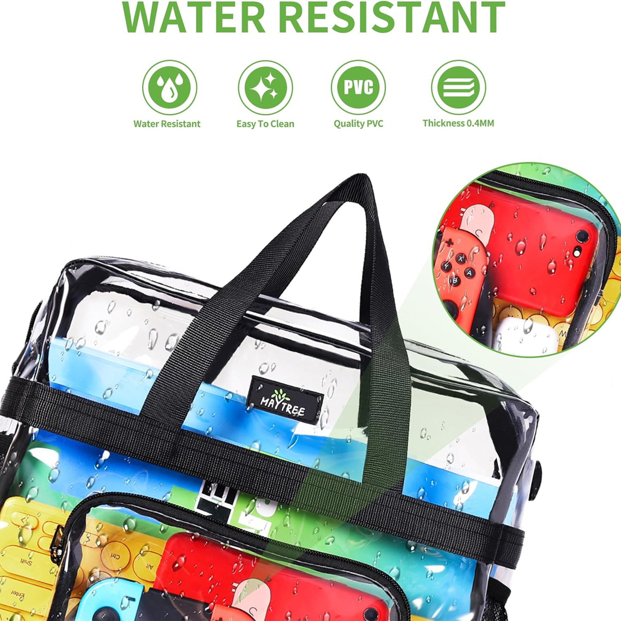 Clear Bag With Reinforced Strap 1