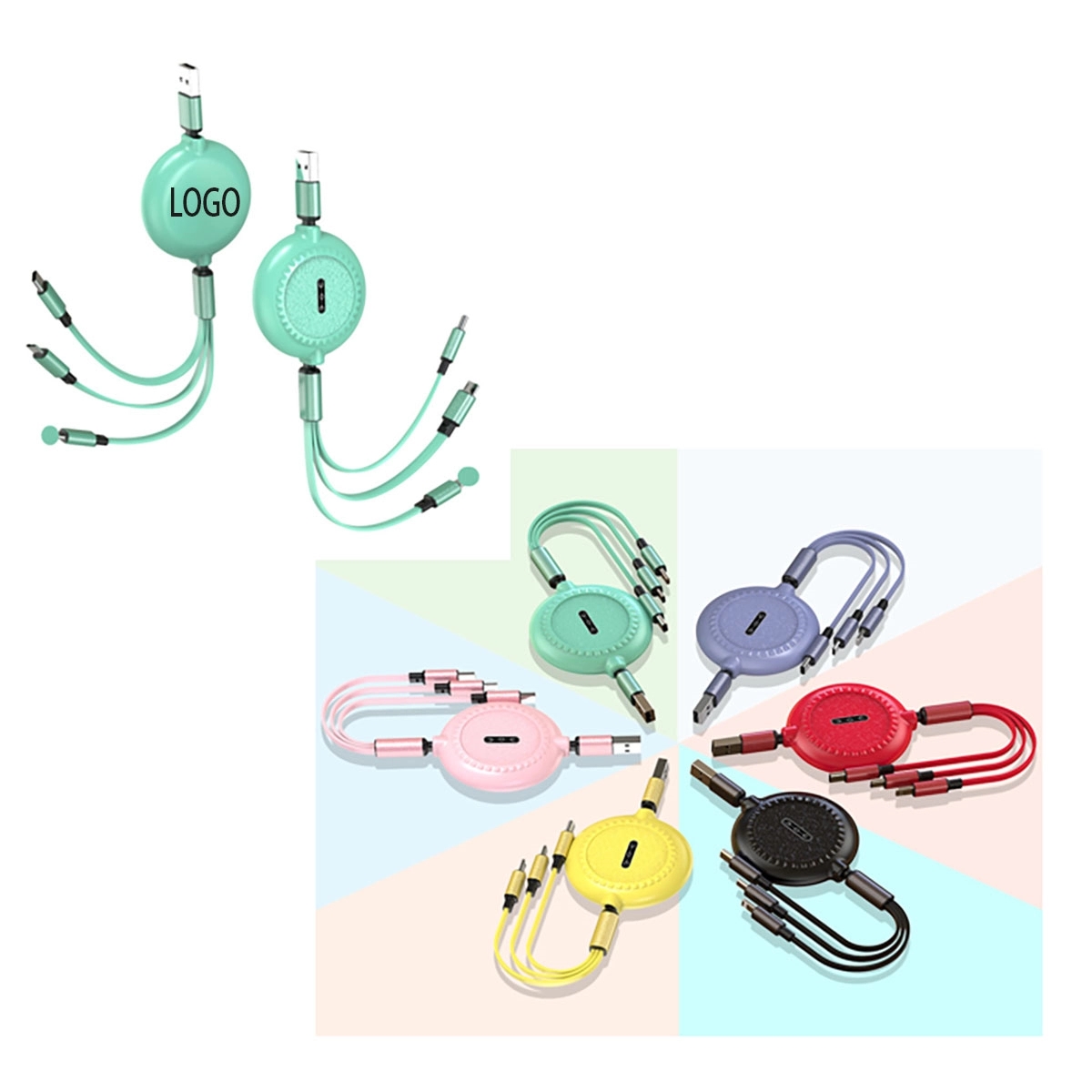 3 In 1 Multi Retractable Charging Cable 2