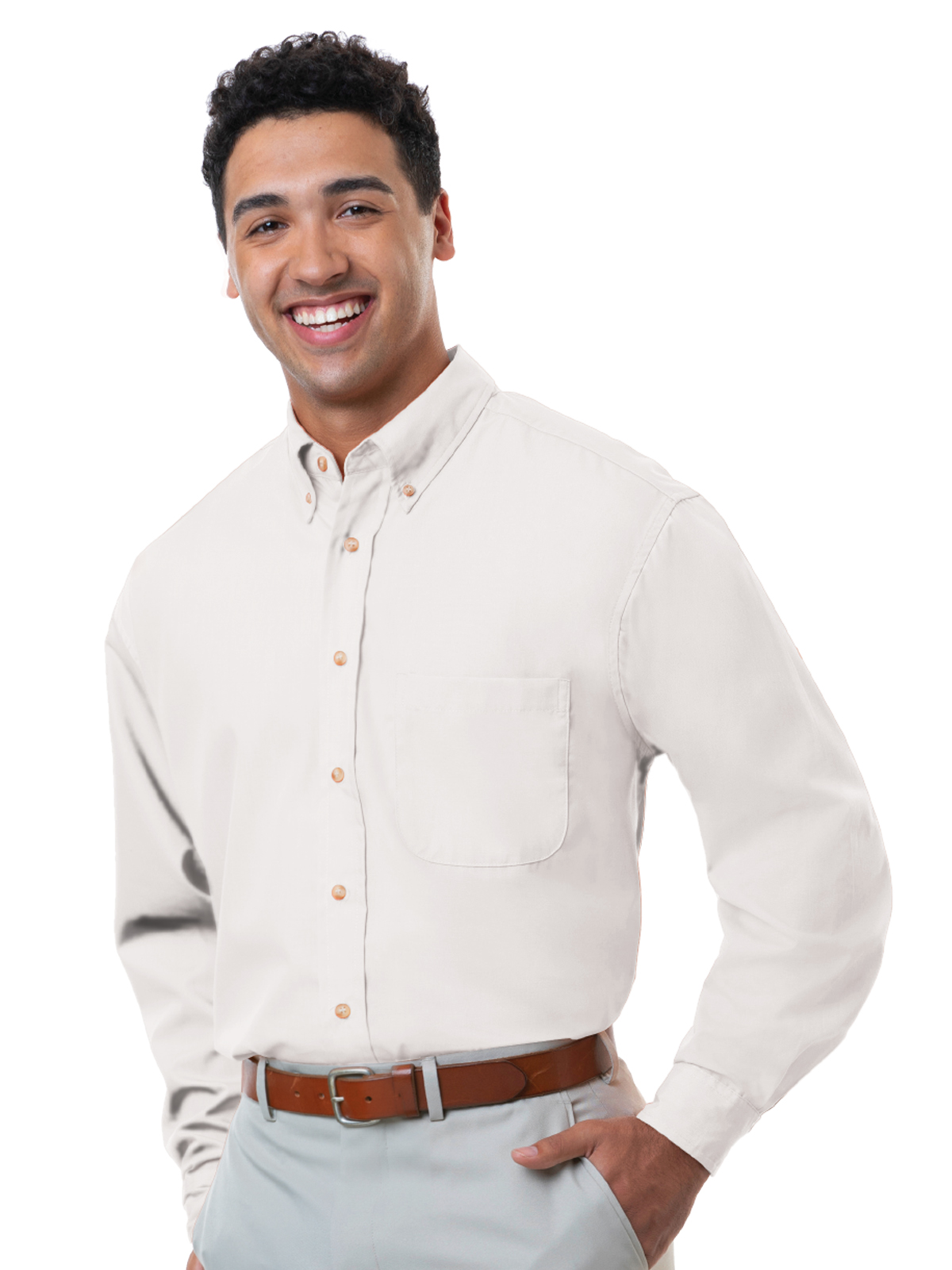 Blue Generation - Men's 1-Pocket Superblend Poplin Shirt 13