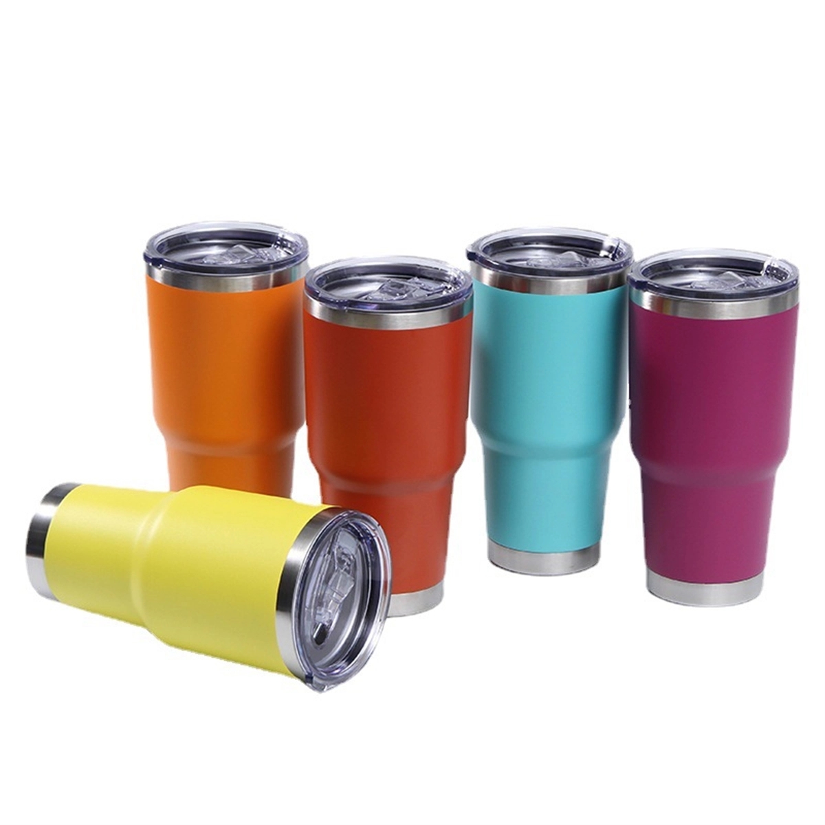 30Oz Insulated Tumbler With Lids Coffee Cup 2