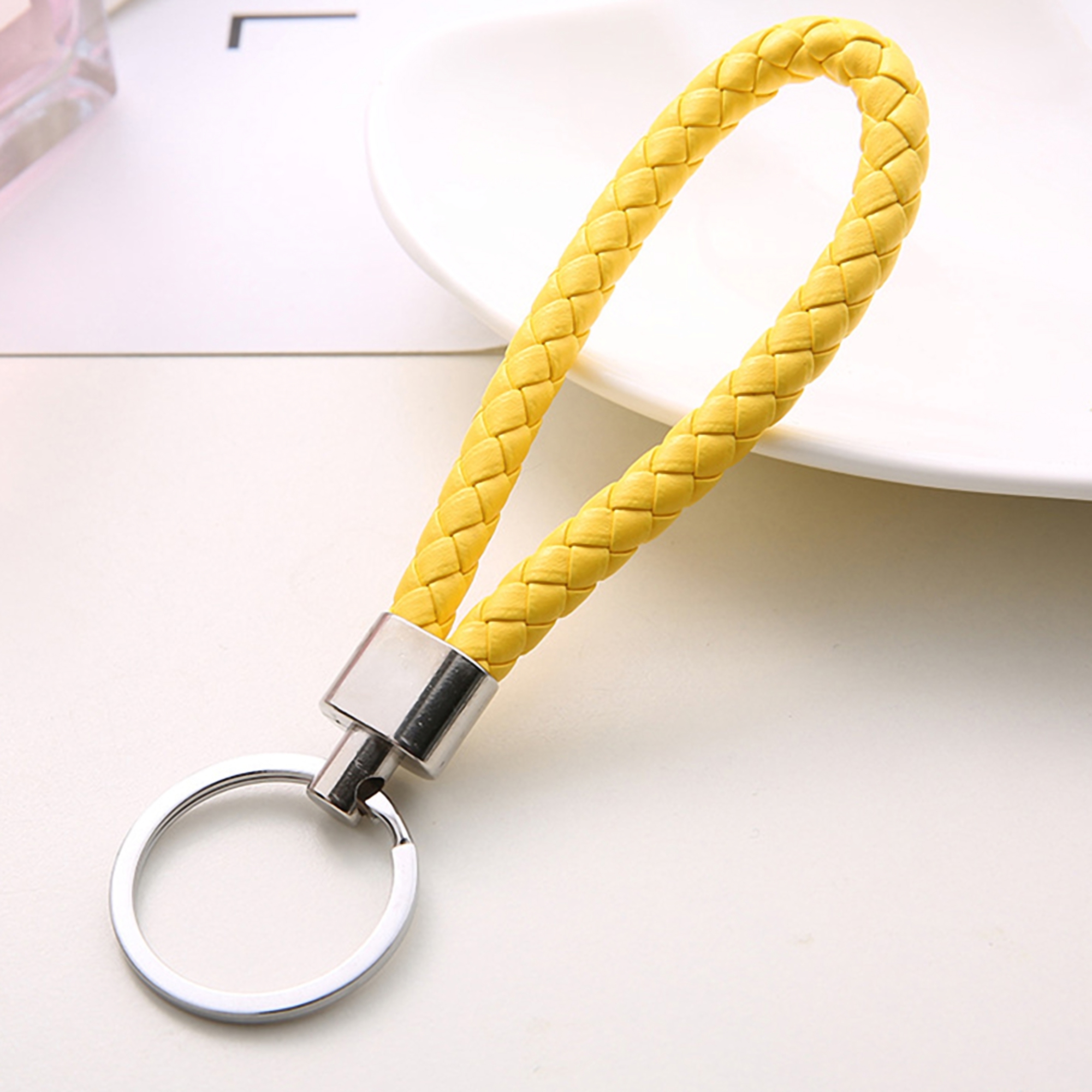 Handmade Leather Keychain for Men and Women 4
