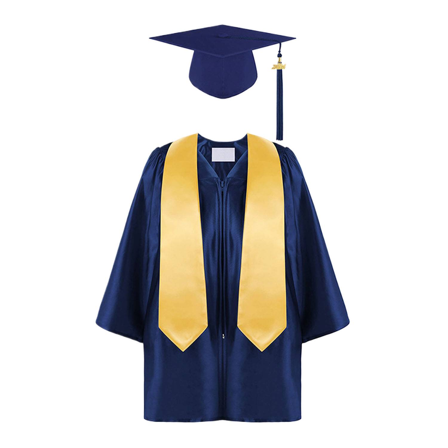 Unisex Classic Polyester Graduation Gown Cap Tassel Set 4