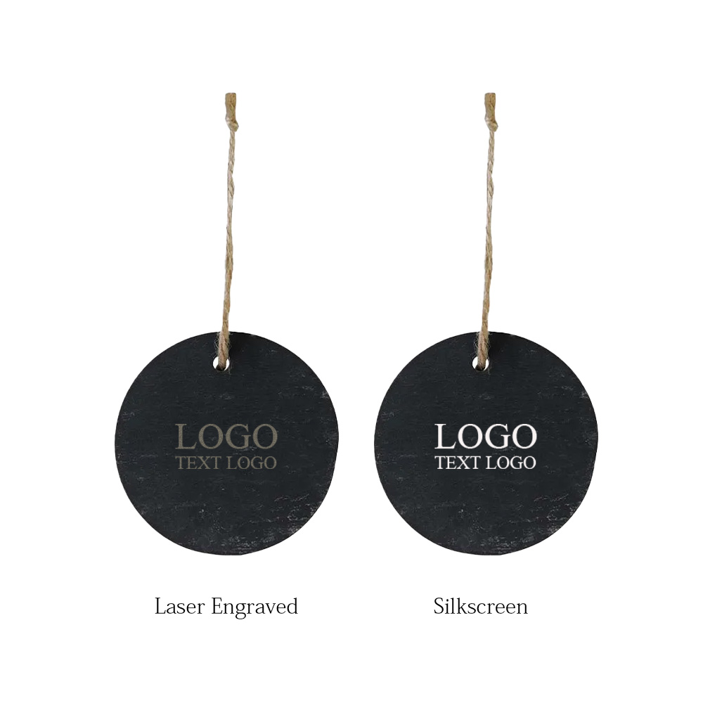 Black Slate Holiday Ornament 4