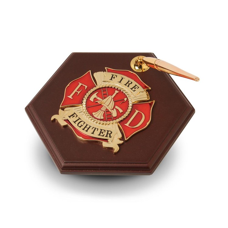 Firefighter Medallion Pen Holder 1