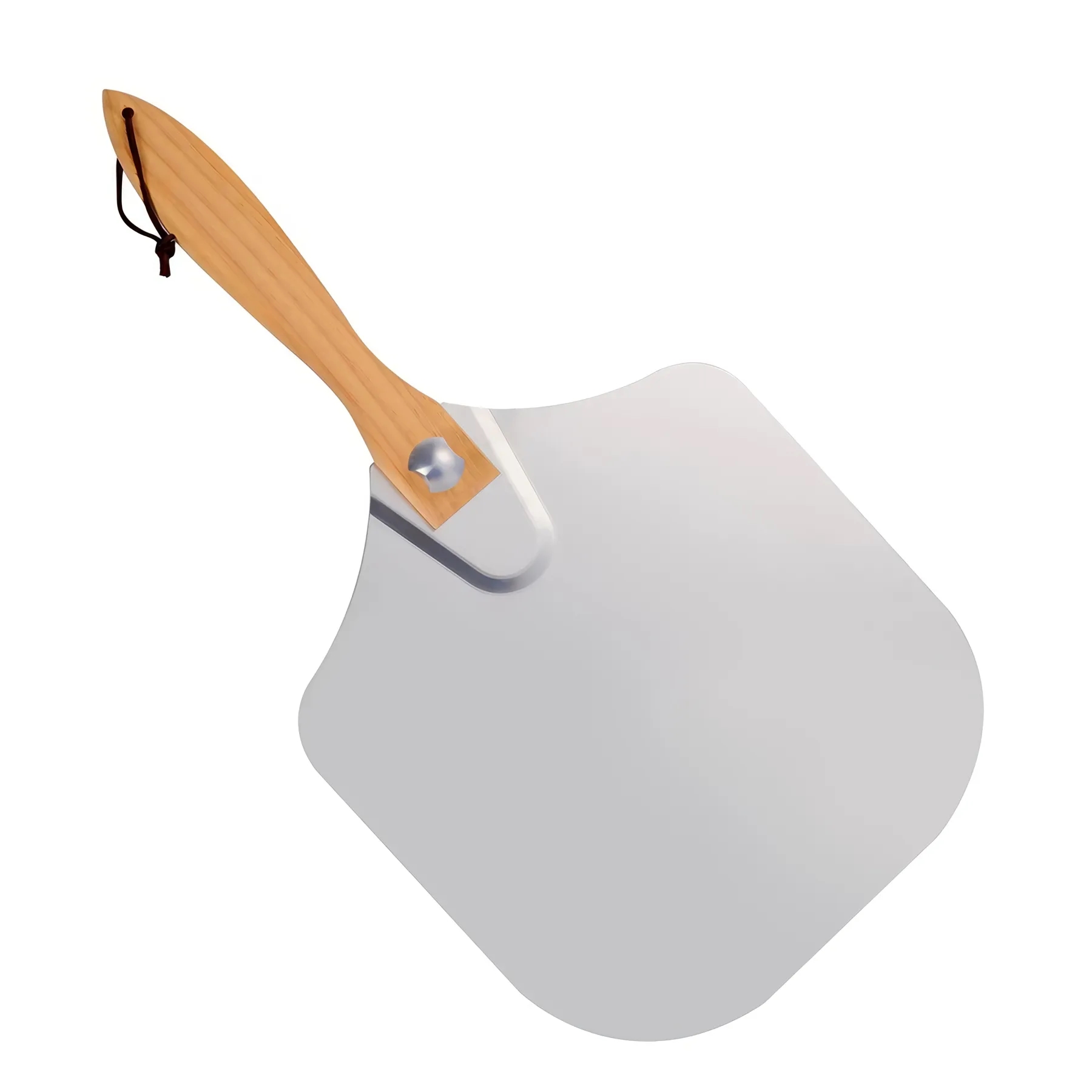 Metal Pizza Peel with Foldable Wood Handle 4