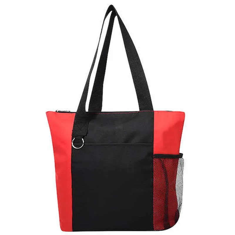 Custom Color Block Convention Tote Bags 7
