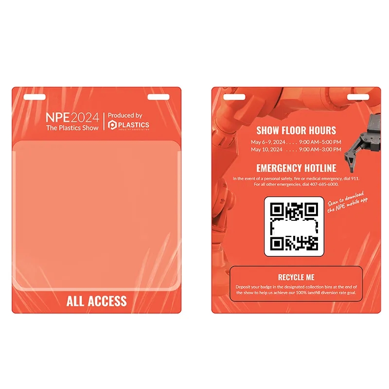 Eco On-site Plastic Event Pass 2