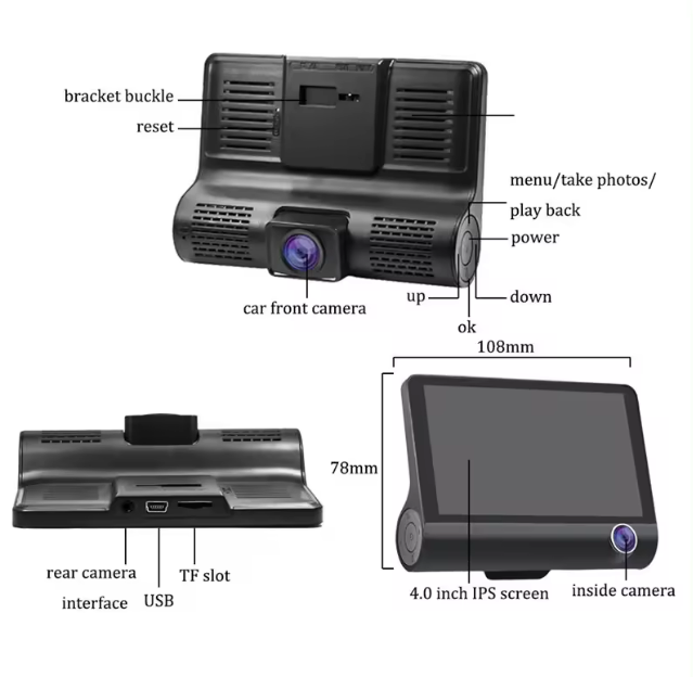 4.0 Inch Dash Cam 5