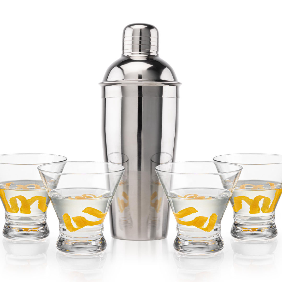 Catania Shaker & Rideau Martini Set 6