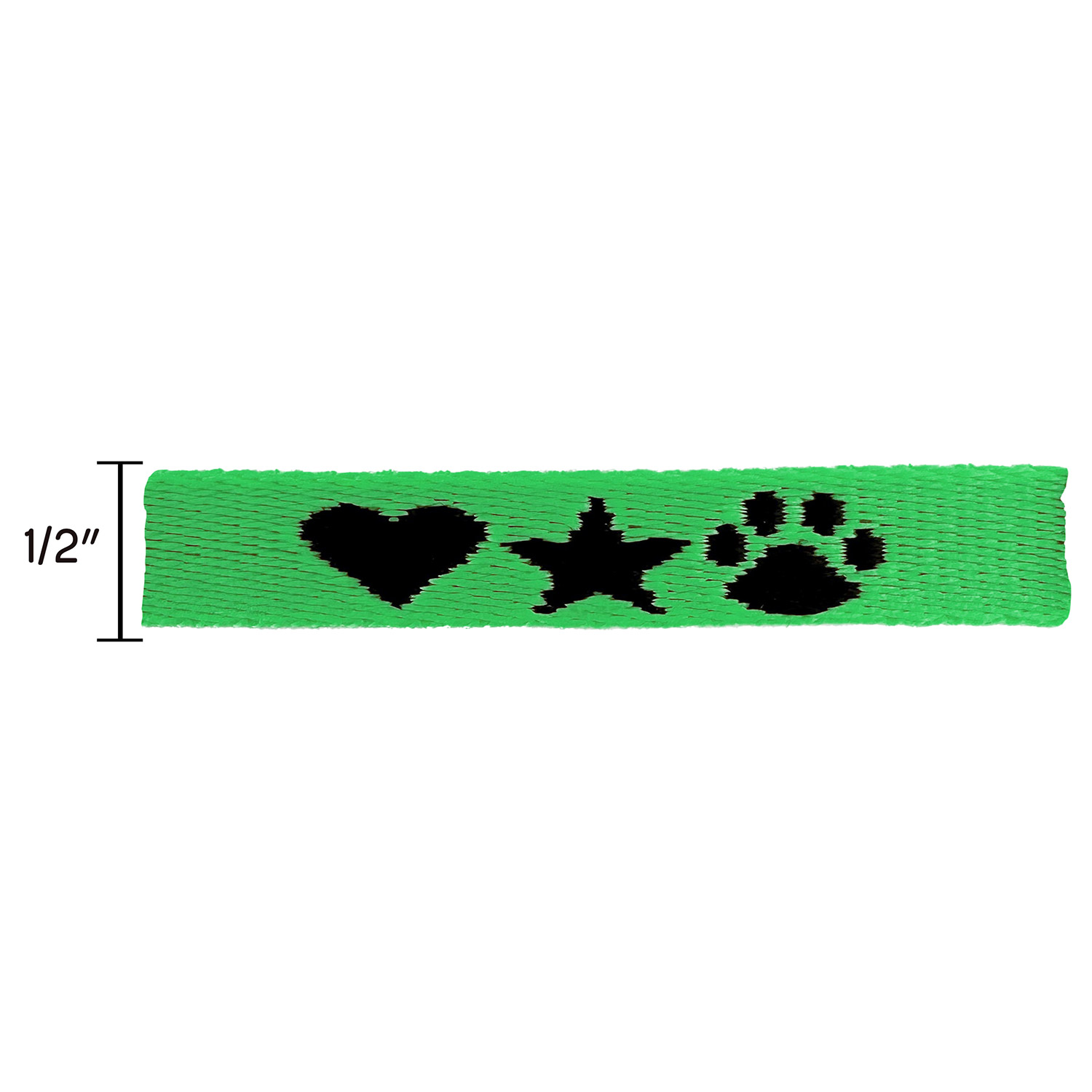 1/2" Woven Wristband w/ Black Slide Closure - "Select" Weave 18