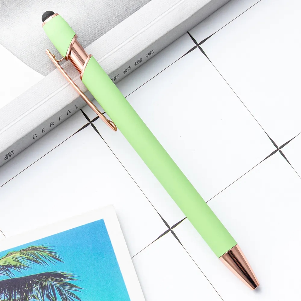 ELLIPSE SOFTY STYLUS PEN WITH ROSE GOLD TRIM 1