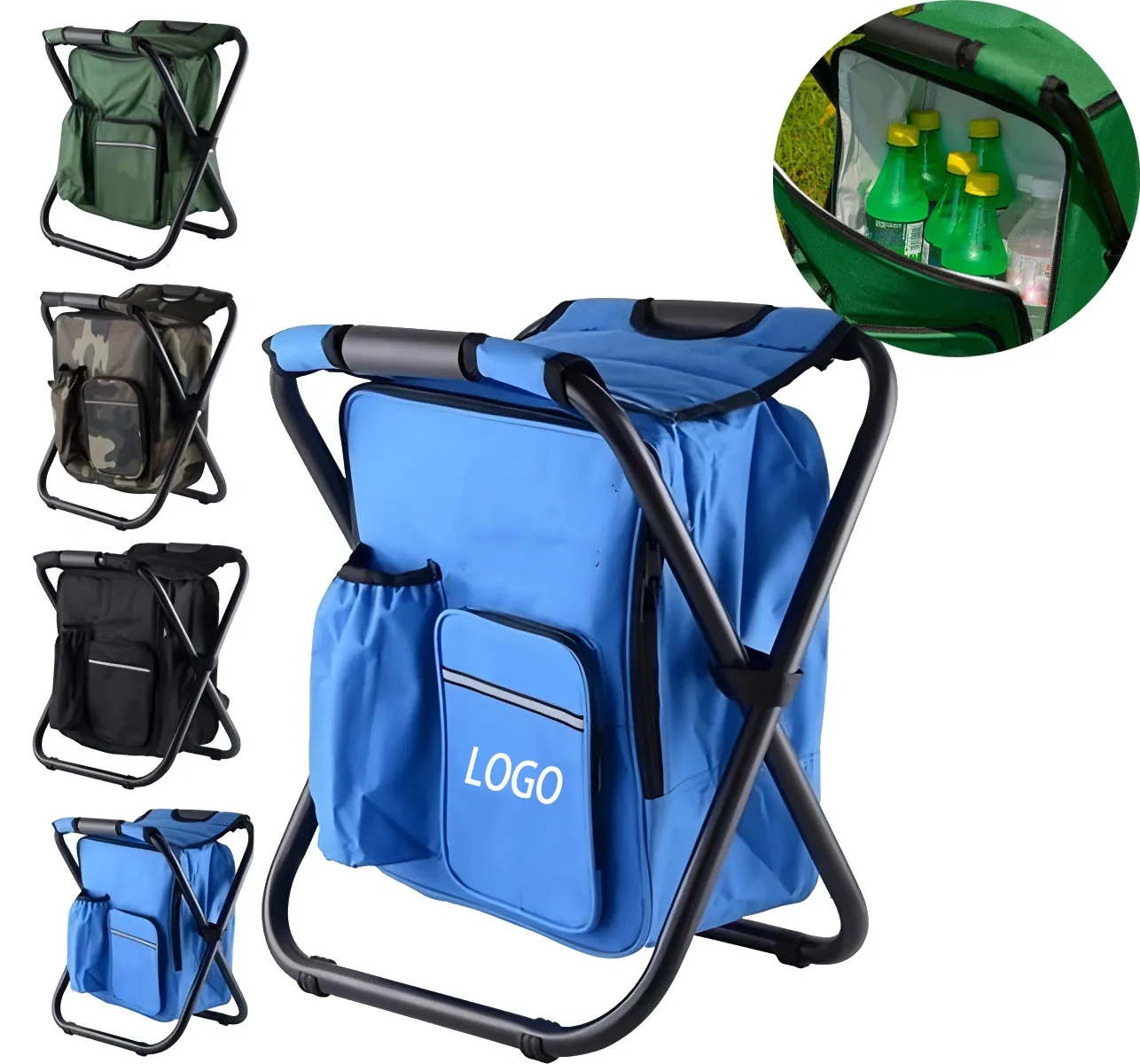Insulated Cooler Backpack Chair with Logo 6