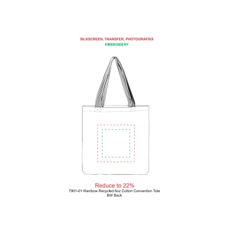 Rainbow Recycled 6oz Cotton Convention Tote 43