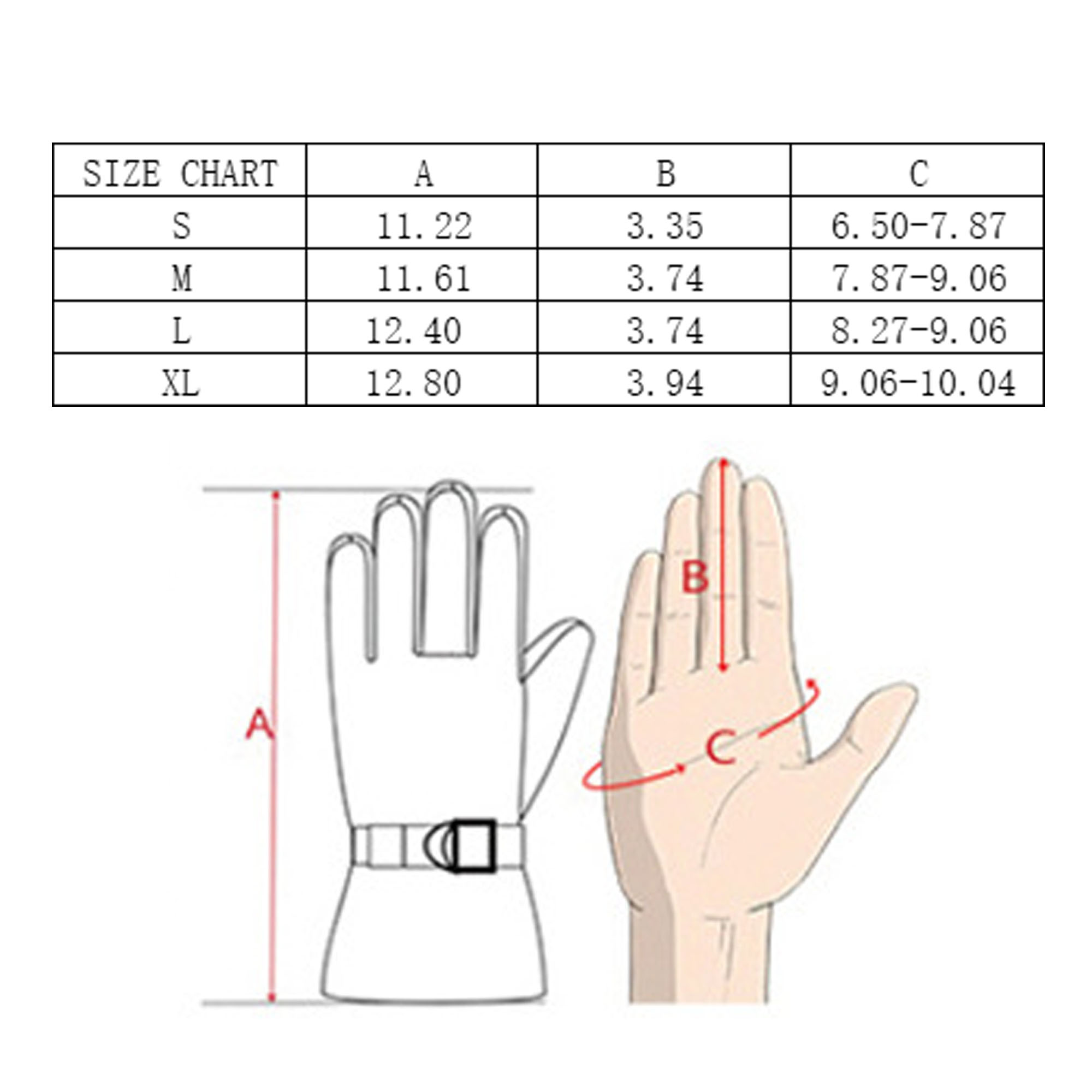 Adjustable Waterproof Ski Gloves Winter Protection 4