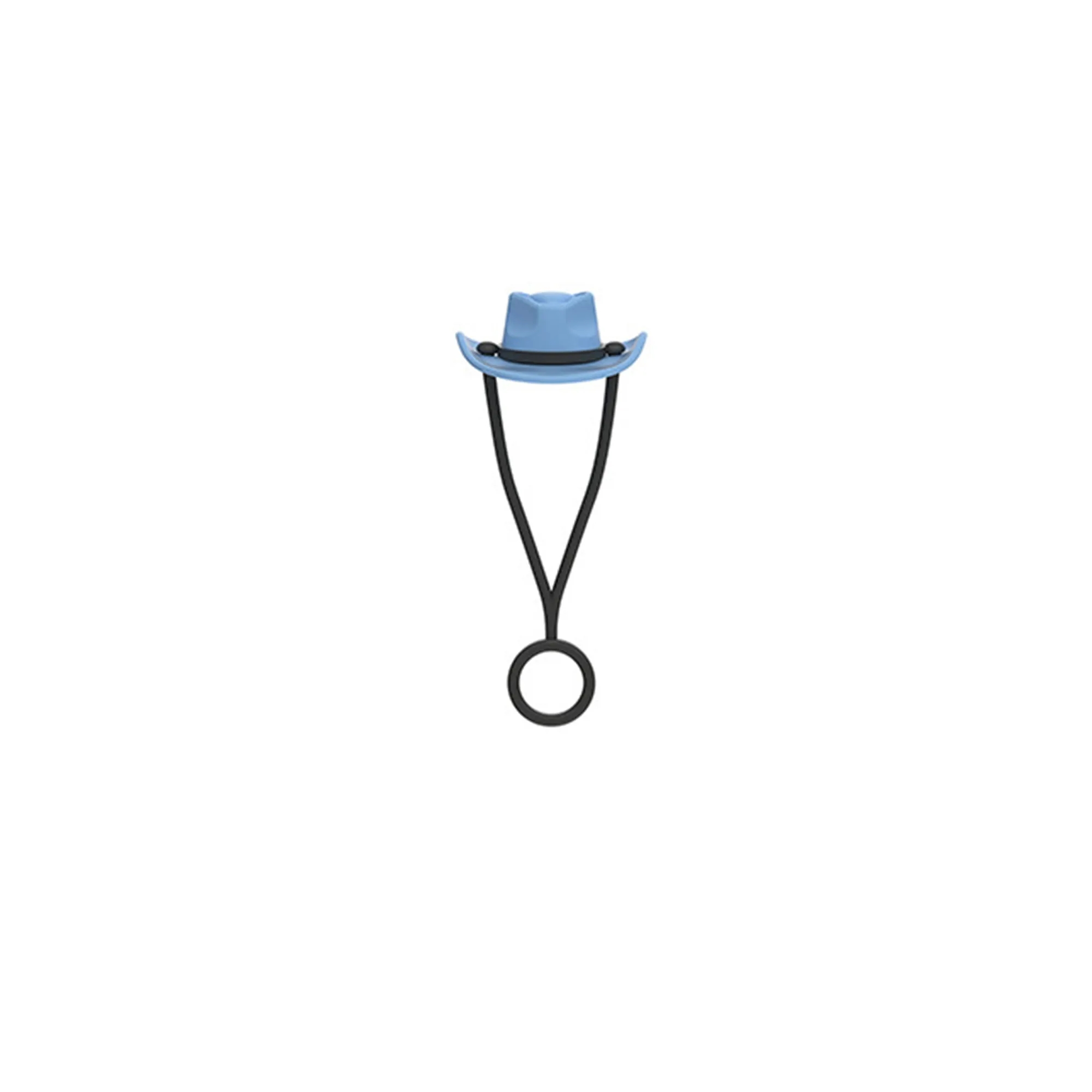Silicone Cowboy Hat Reusable Straw Tip Cover 12