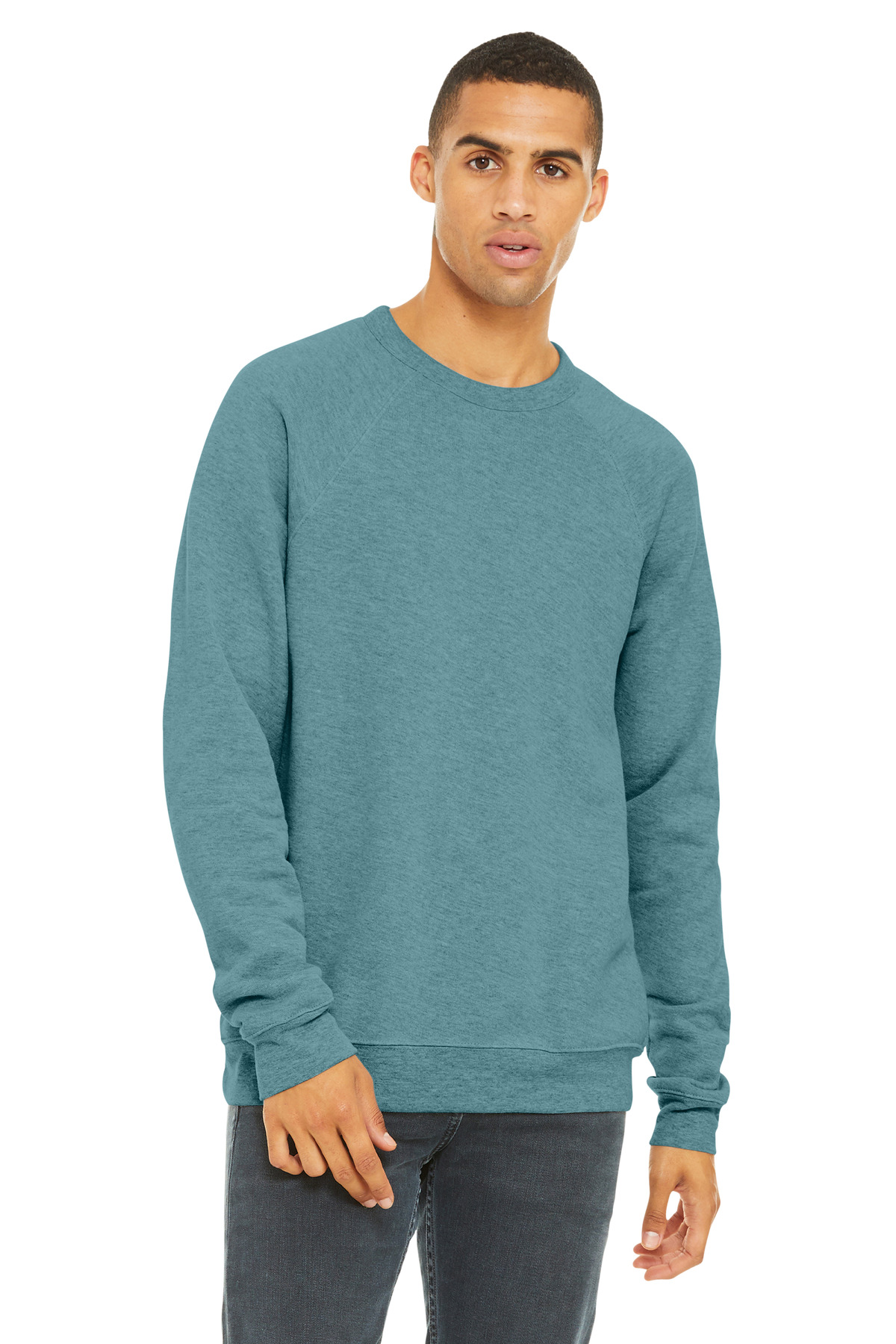 BELLA+CANVAS Unisex Sponge Fleece Raglan Sweatshirt. BC3901 77