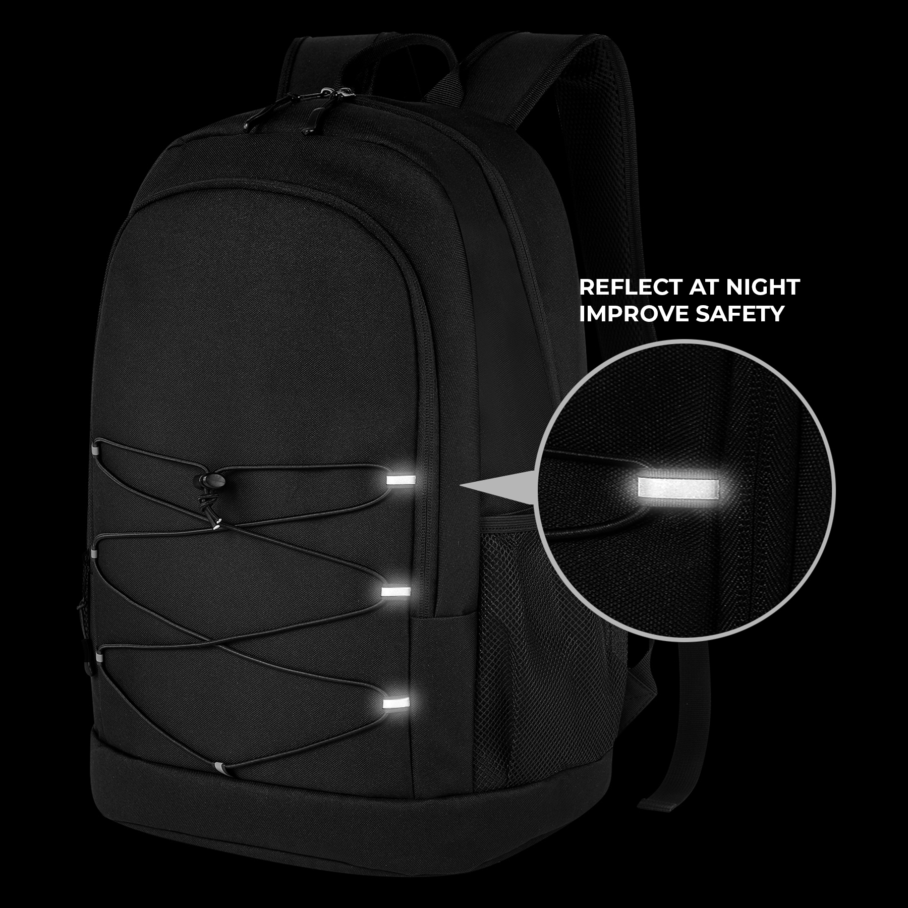 17" Bungee Cord Sports Backpack 5