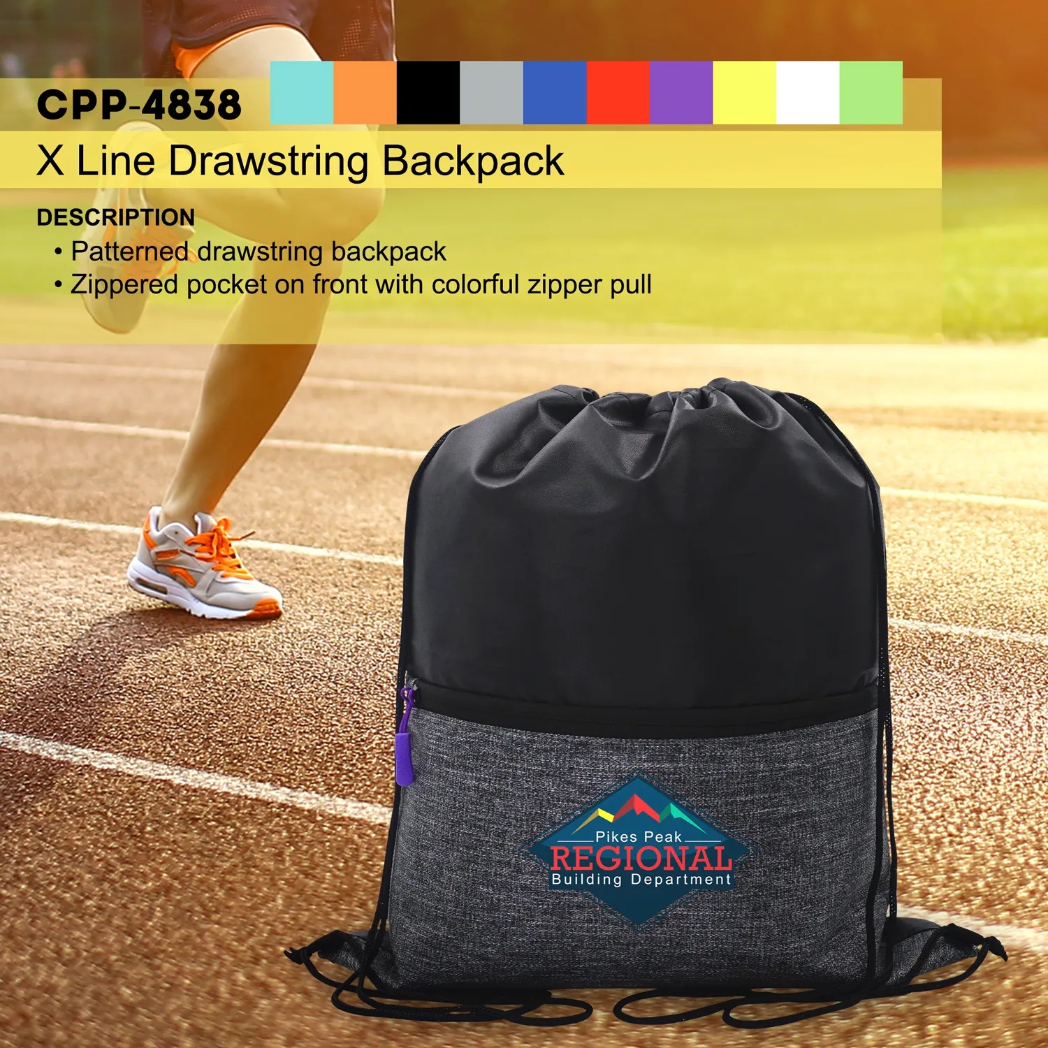X Line Drawstring Backpack 21