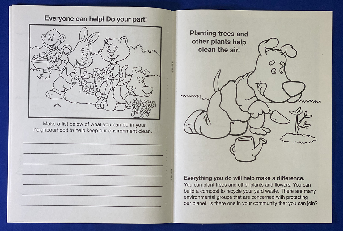 COLORING BOOK - Keep Our Environment Clean Coloring & Activity Book 4