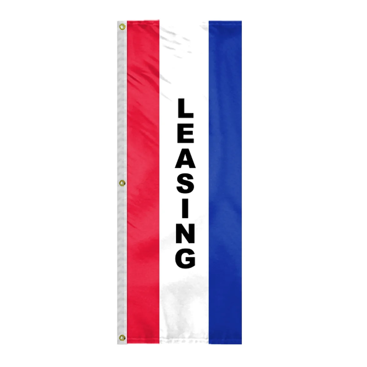 8' x 28" (3) Sewn Stripes Vertical Message Flag 3