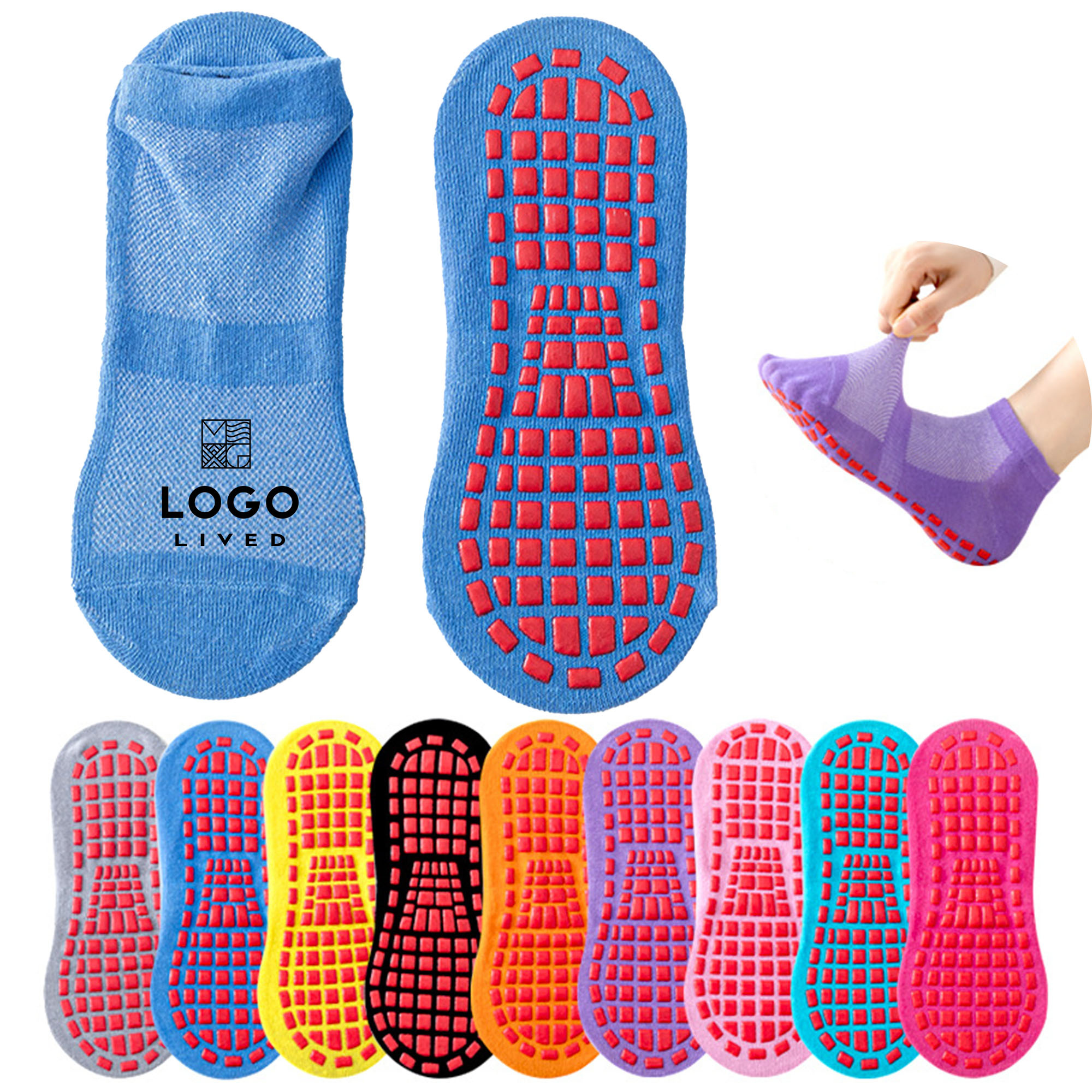 Non Slip Breathable Trampoline Socks 3