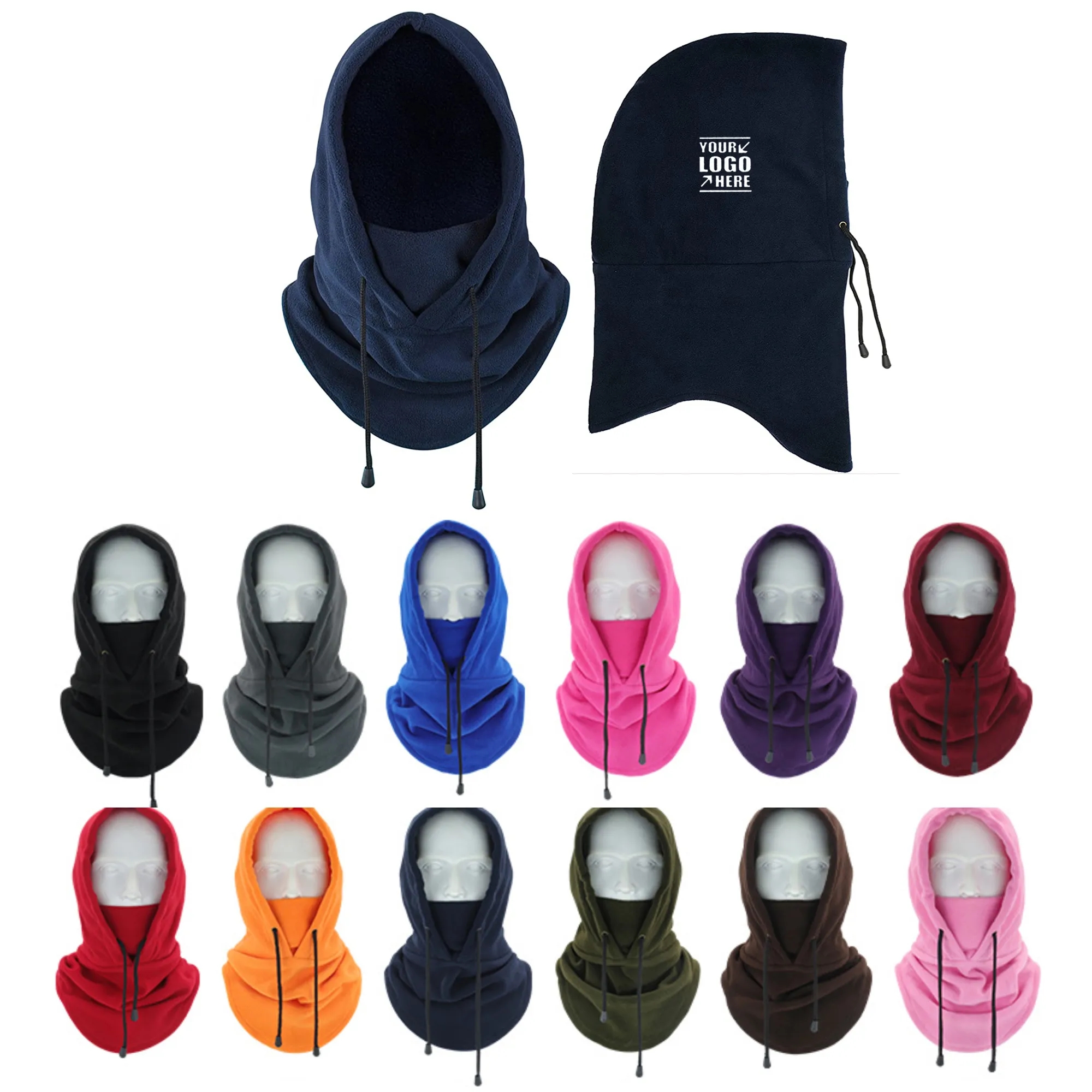 Balaclava Thermal Heavyweight Fleece Head Hood MOQ 50PCS 3