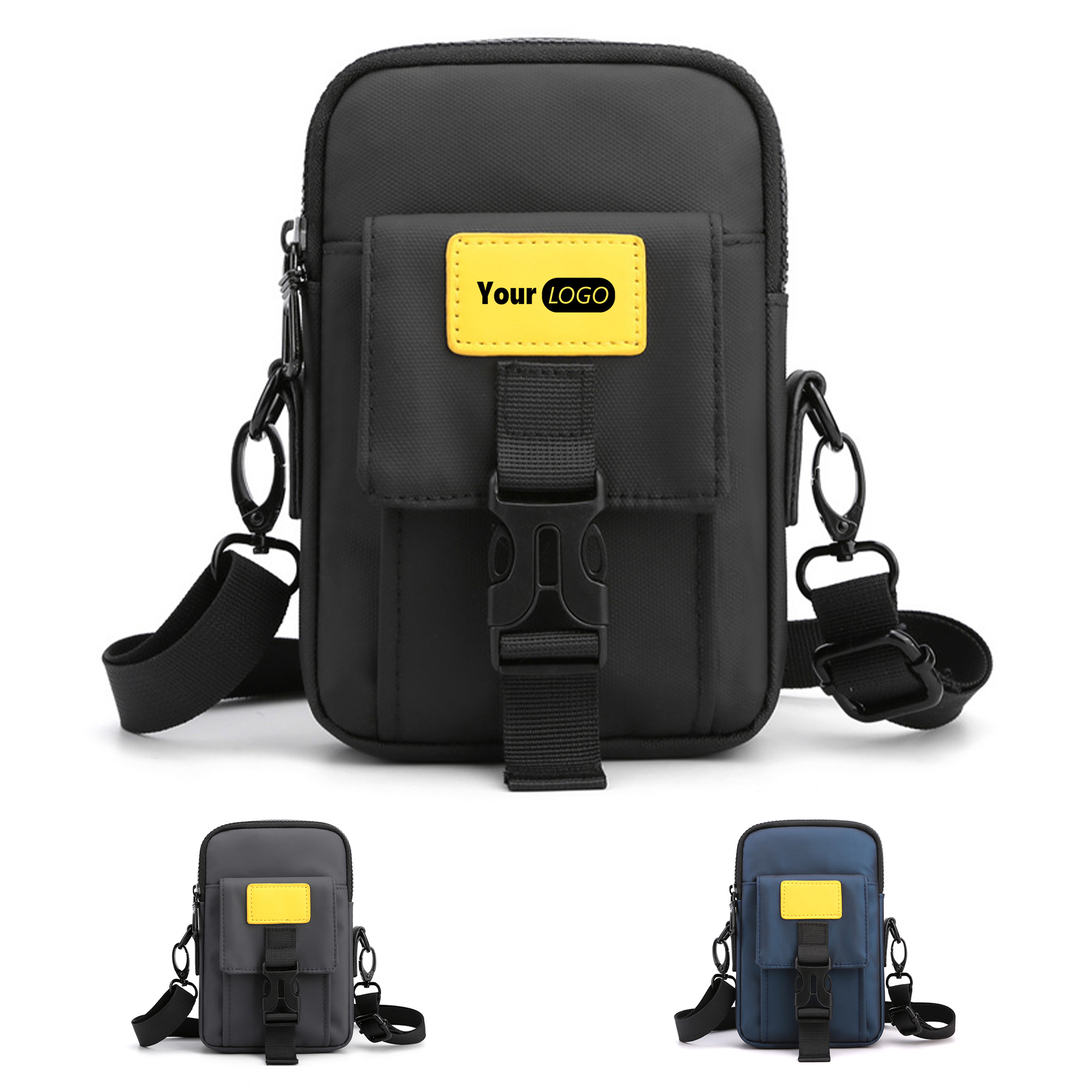 Nylon waterproof shoulder cross-body bag 2