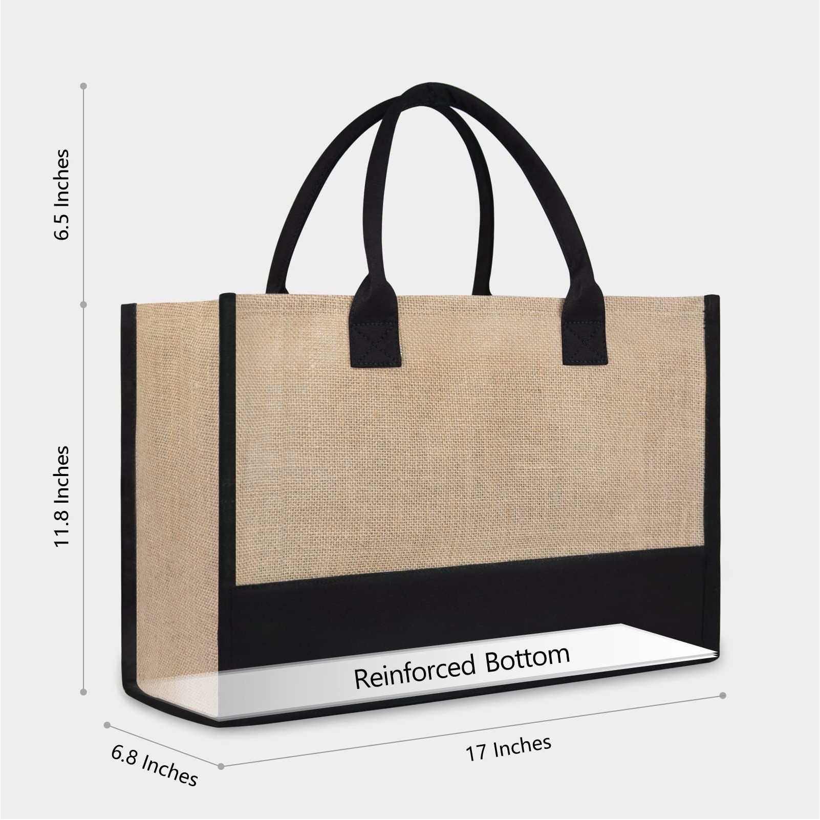 Initial Canvas Beach Bag Heavy Duty, custom tote bag with logo imprint 5