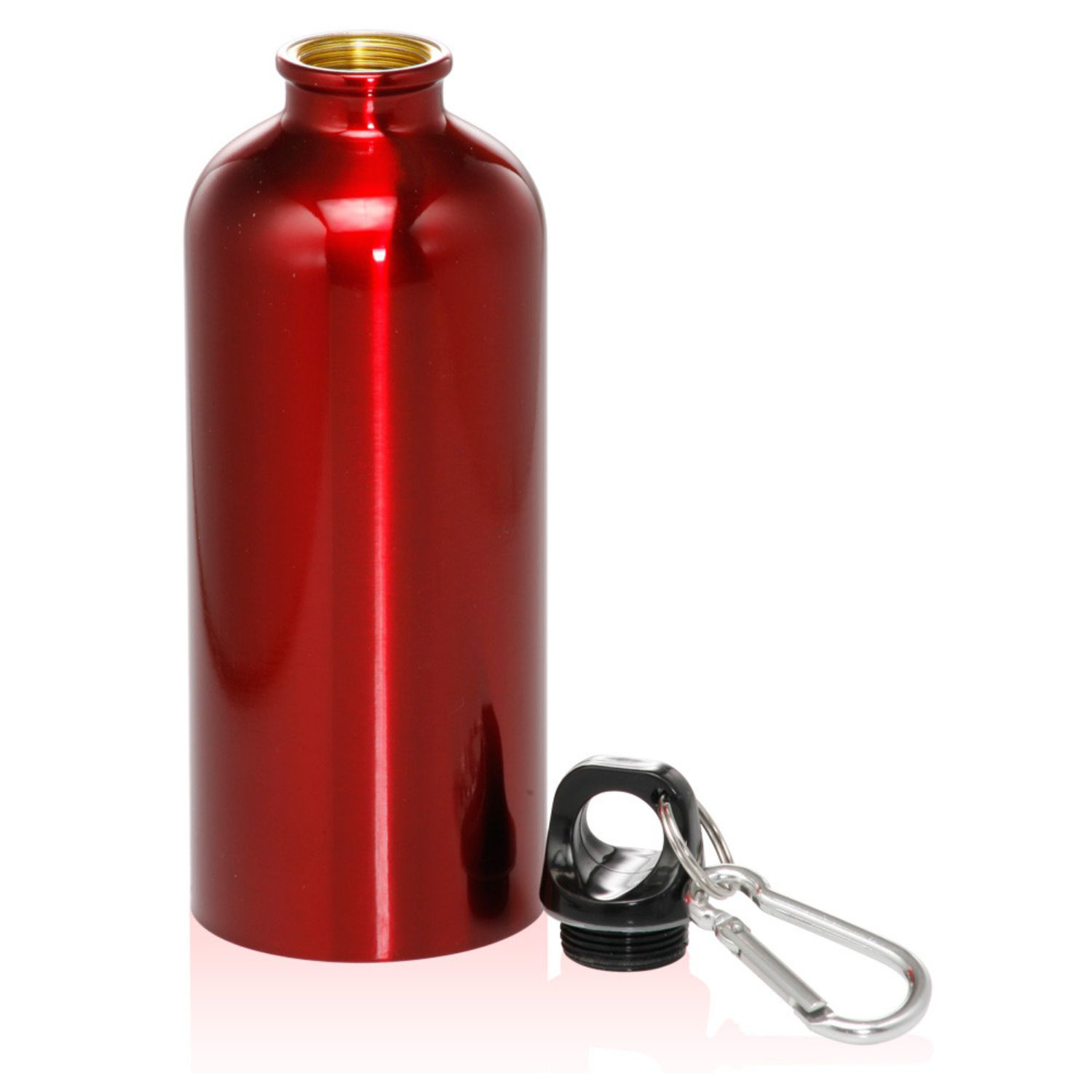 Sporty Aluminum Water Bottle w/ Carabiner 20 oz Bottles 8