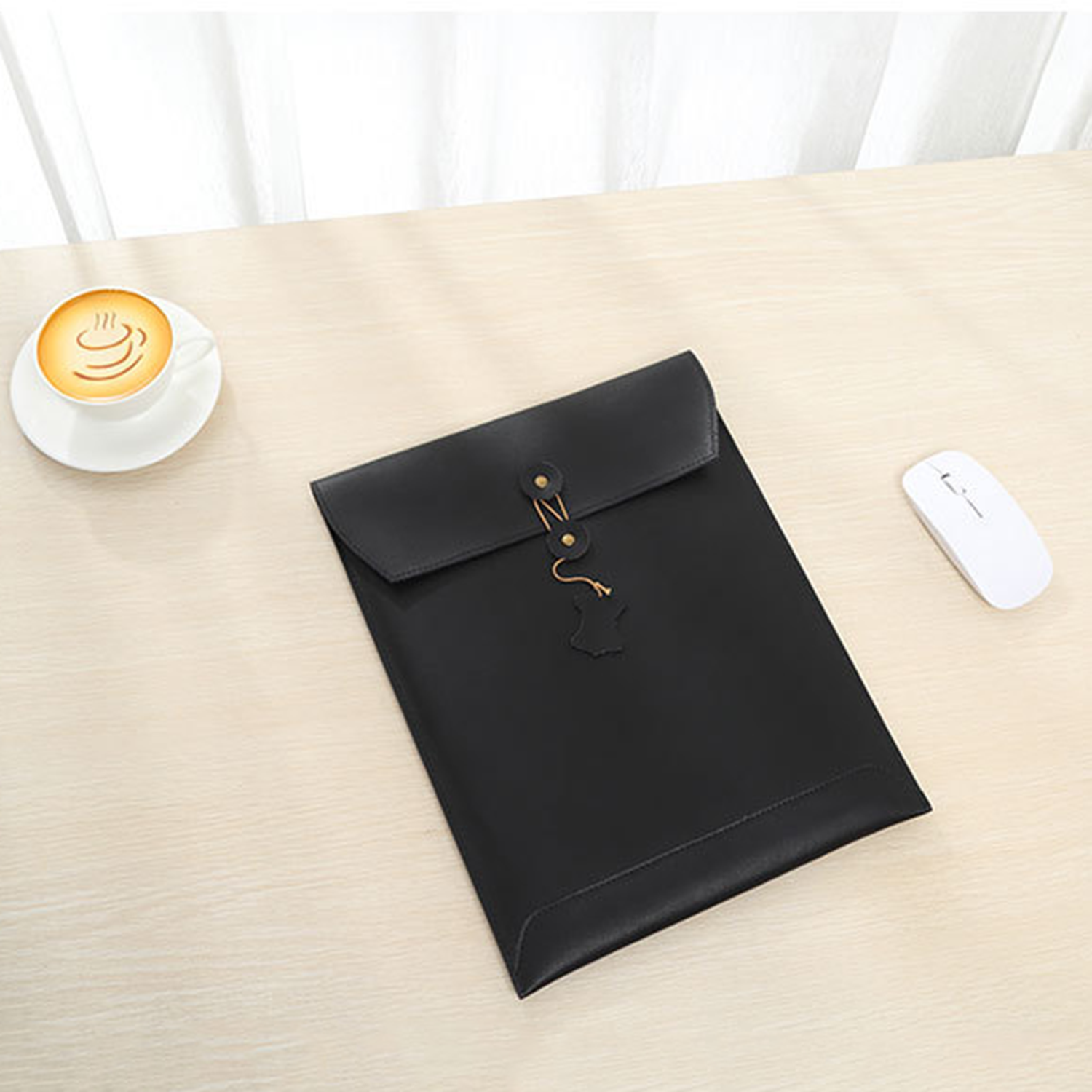 13'' PU Leather String Tie Closure A4 File Folder 1