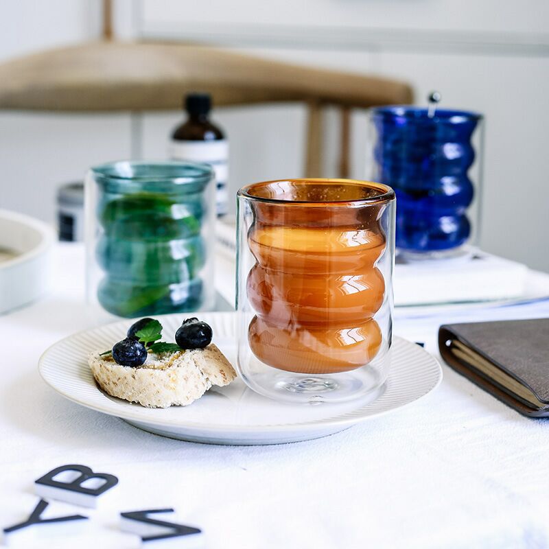 Double Spiral Glass Cup 5