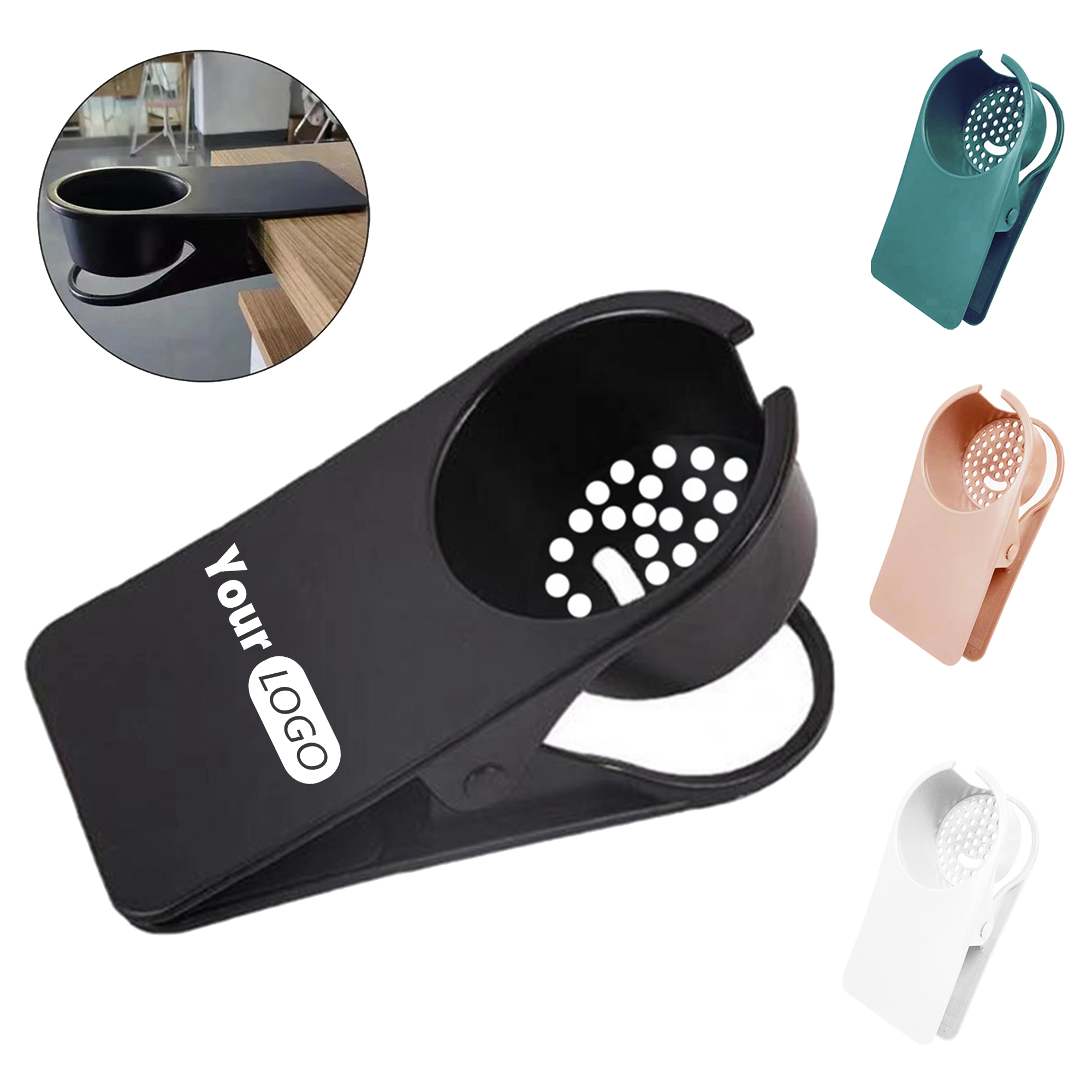 Desk Edge Mount Cup Clip Holder 2