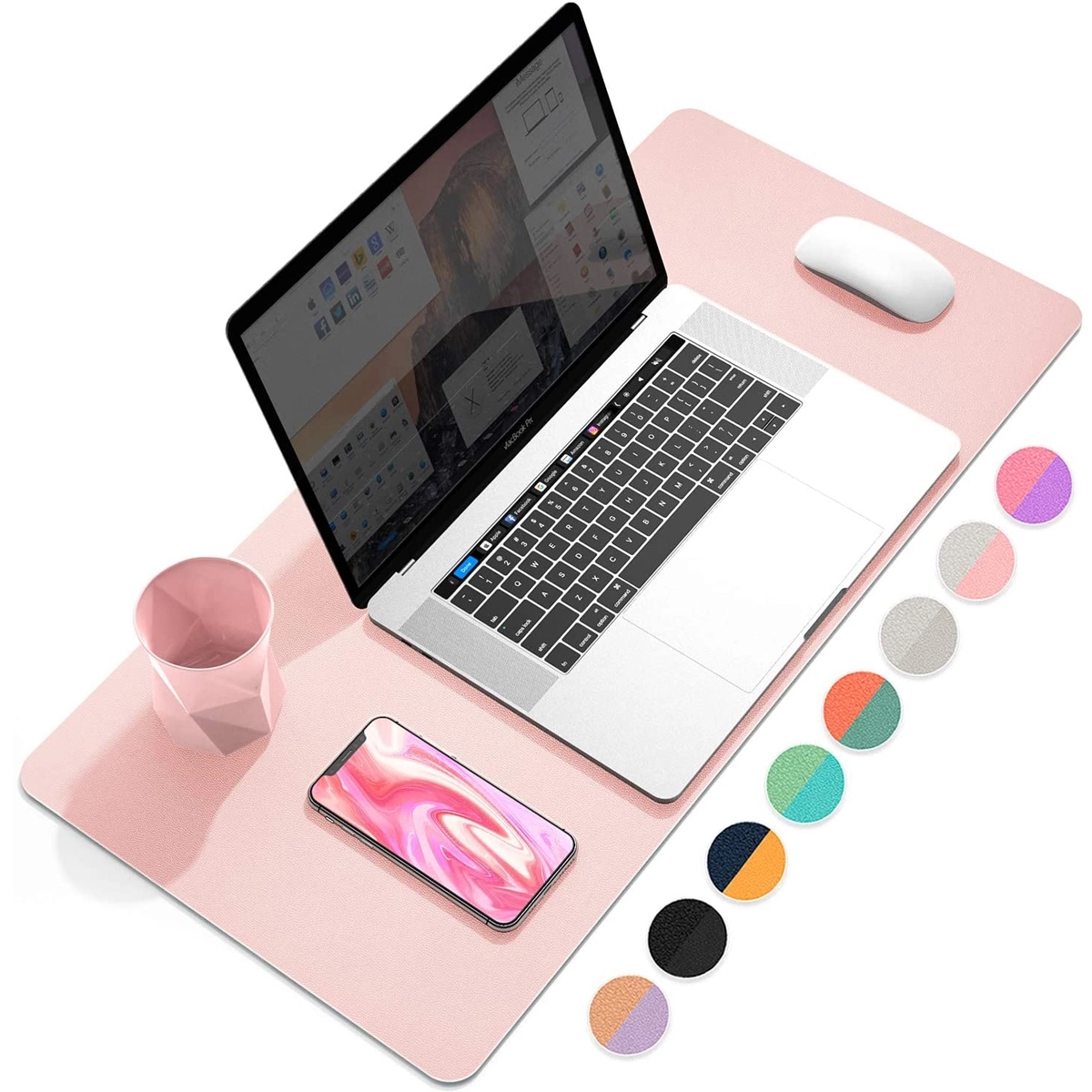 Leather Desk Pad Protector Mouse 3