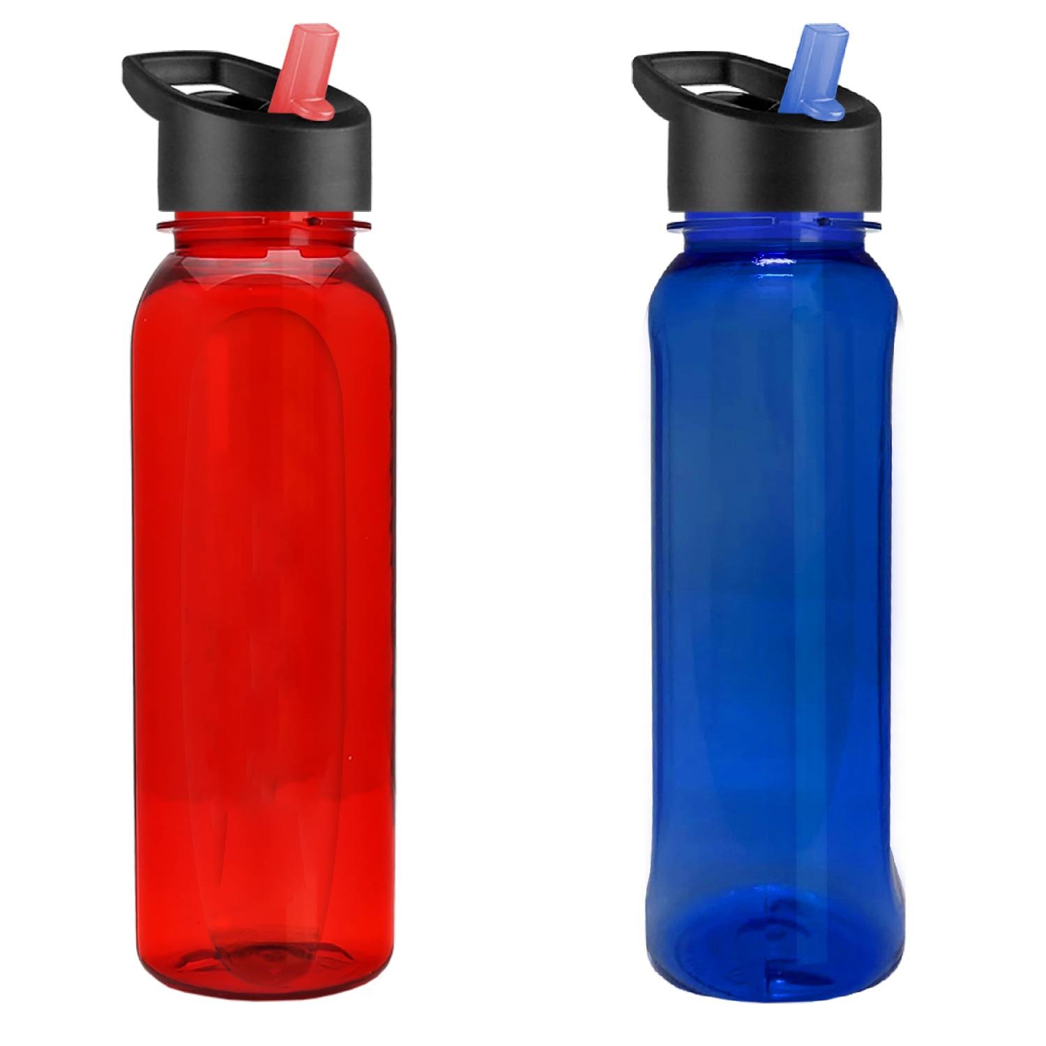Tritan Sports Bottle with Flip Top Straw Lid, 24oz. 2