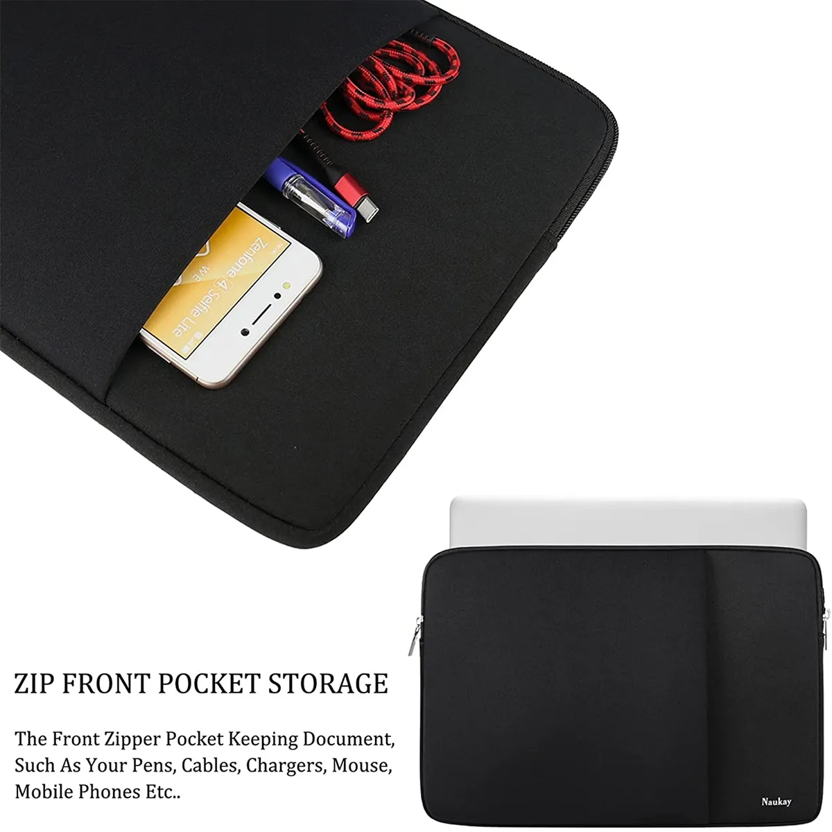 Neoprene Laptop Sleeve with Pocket 4