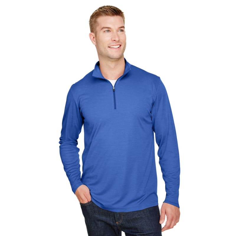 Team 365 Men's Zone Sonic Heather Performance Quarter-Zip 41