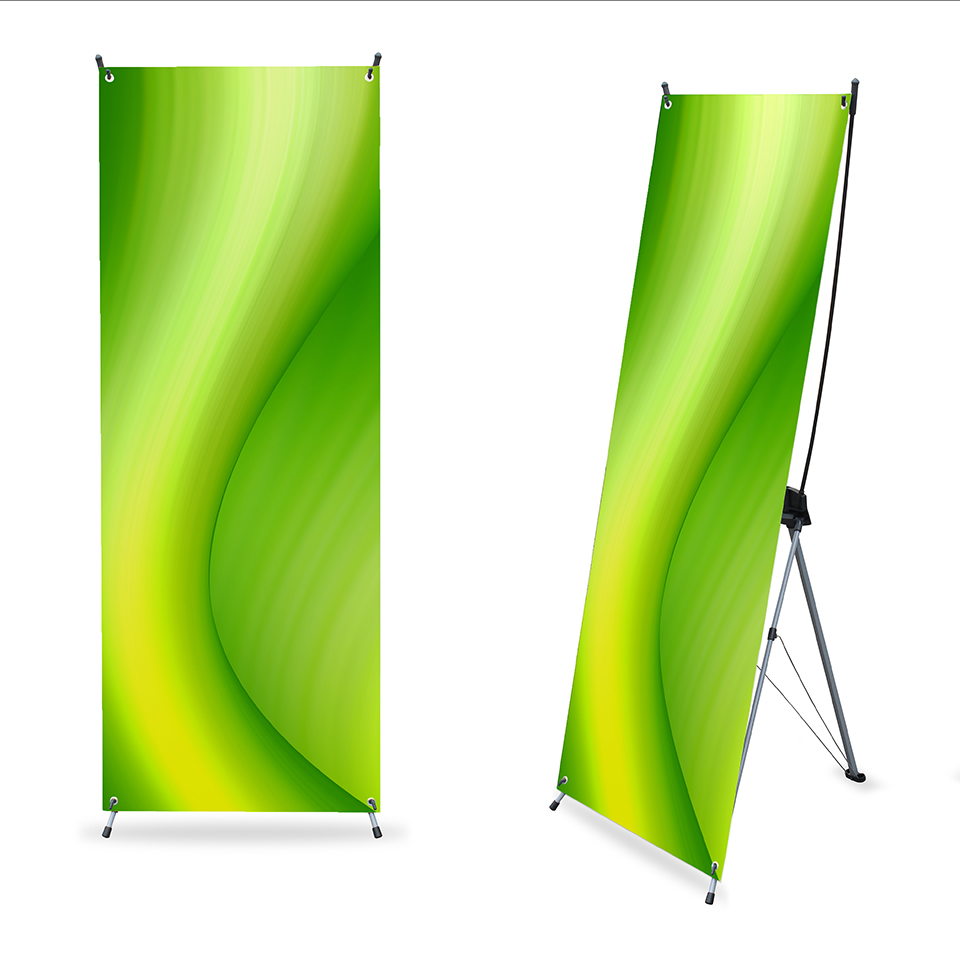 Economy X Banner Display Stand - 24" x 72"