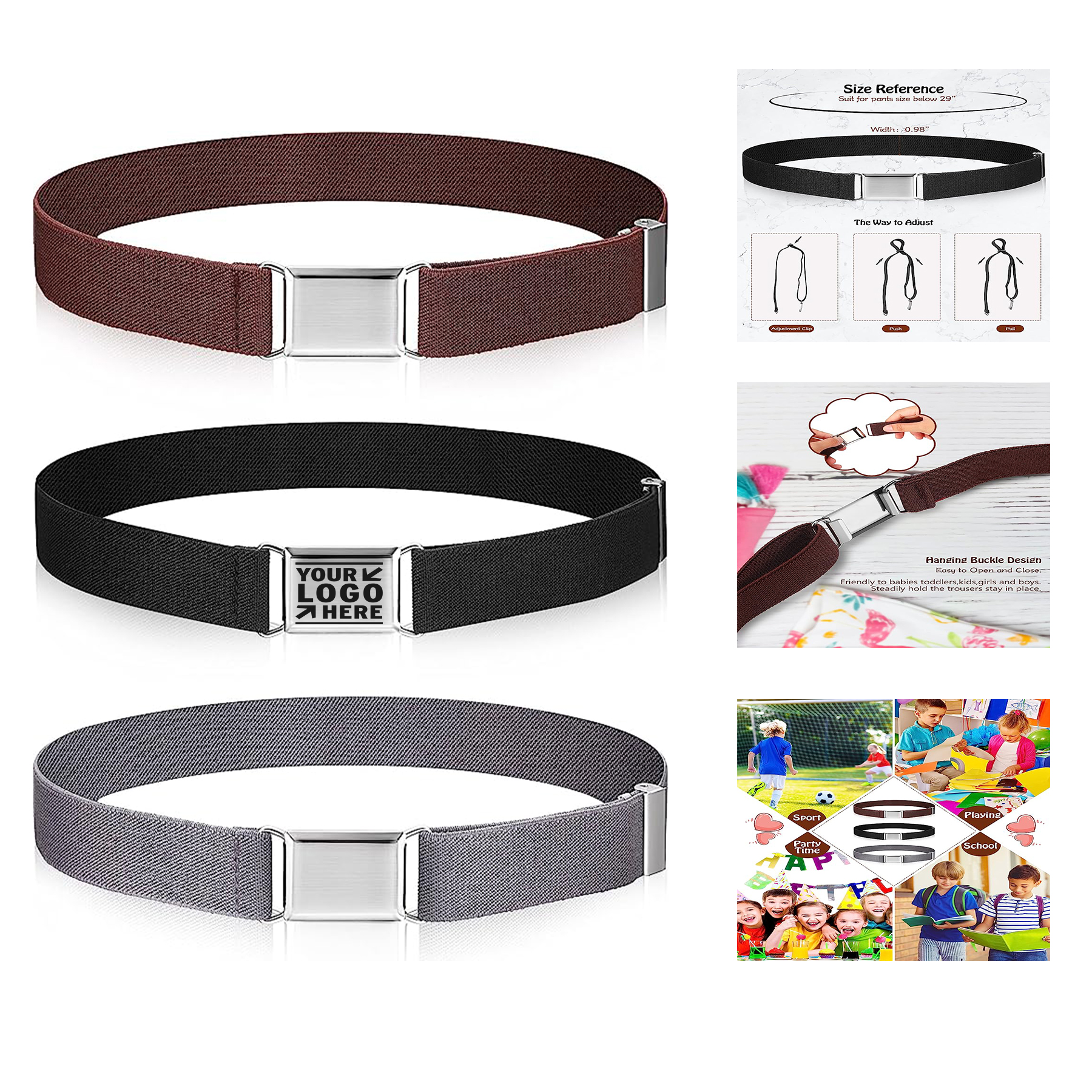 Adjustable Buckle Stretch Belt