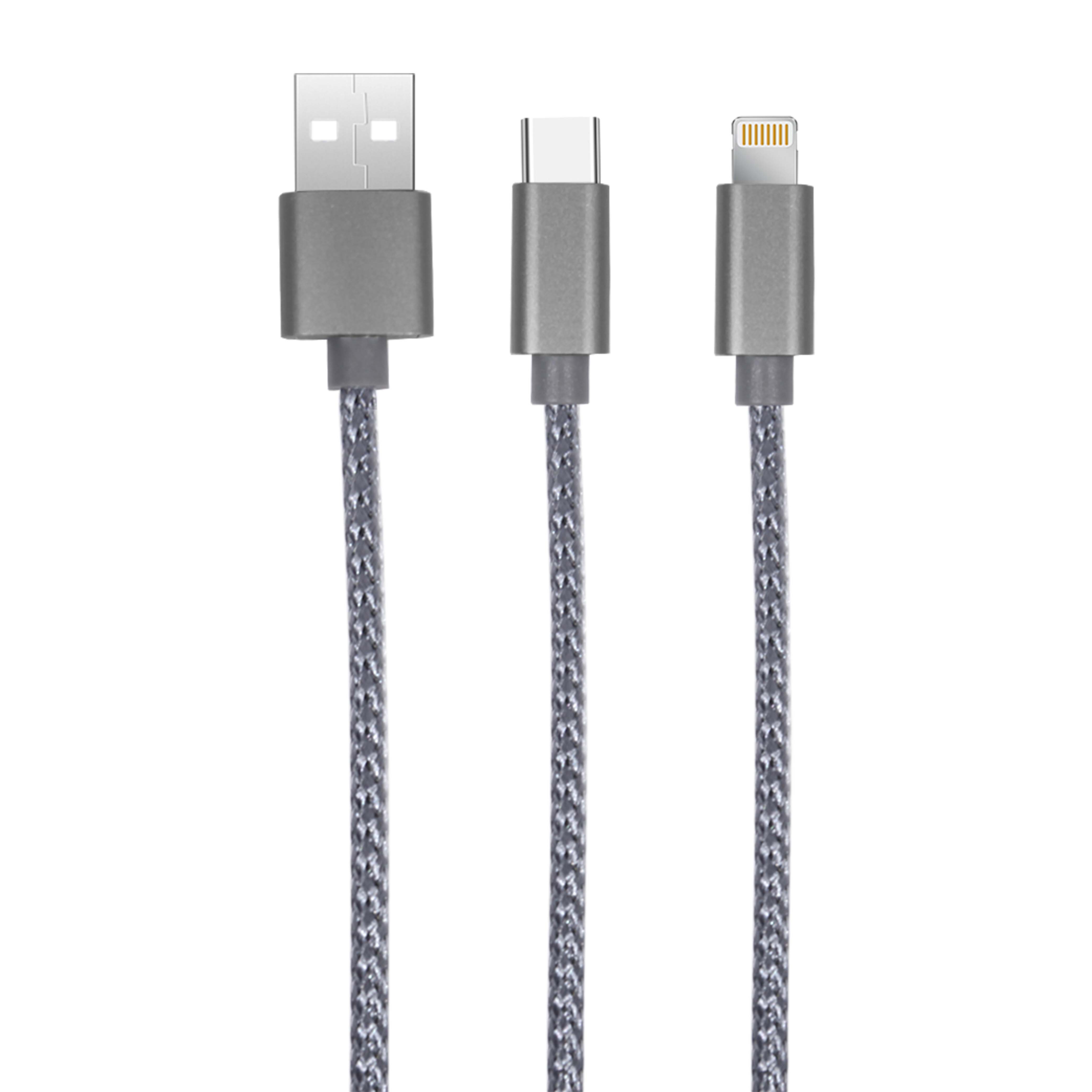 TriLoop 3-in-1 Braided Keychain Cable 10
