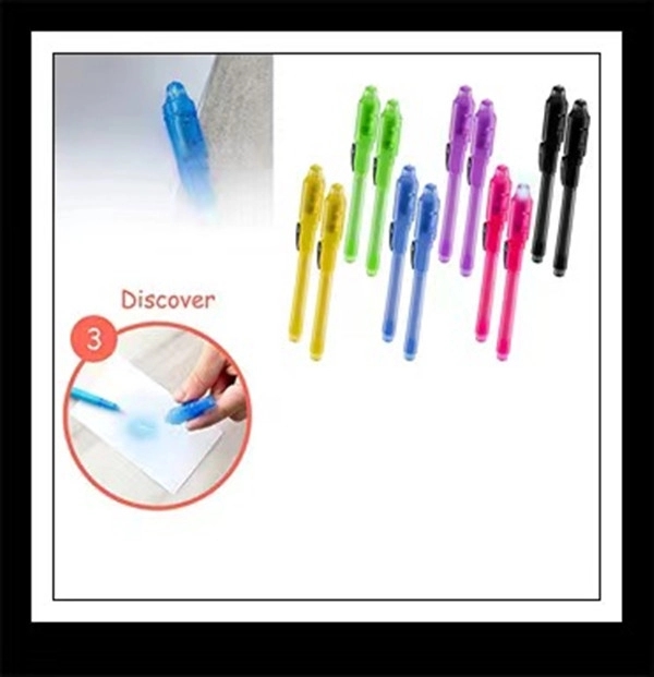 Funny Invisible Ink Pen With Uv Magic Marker 2