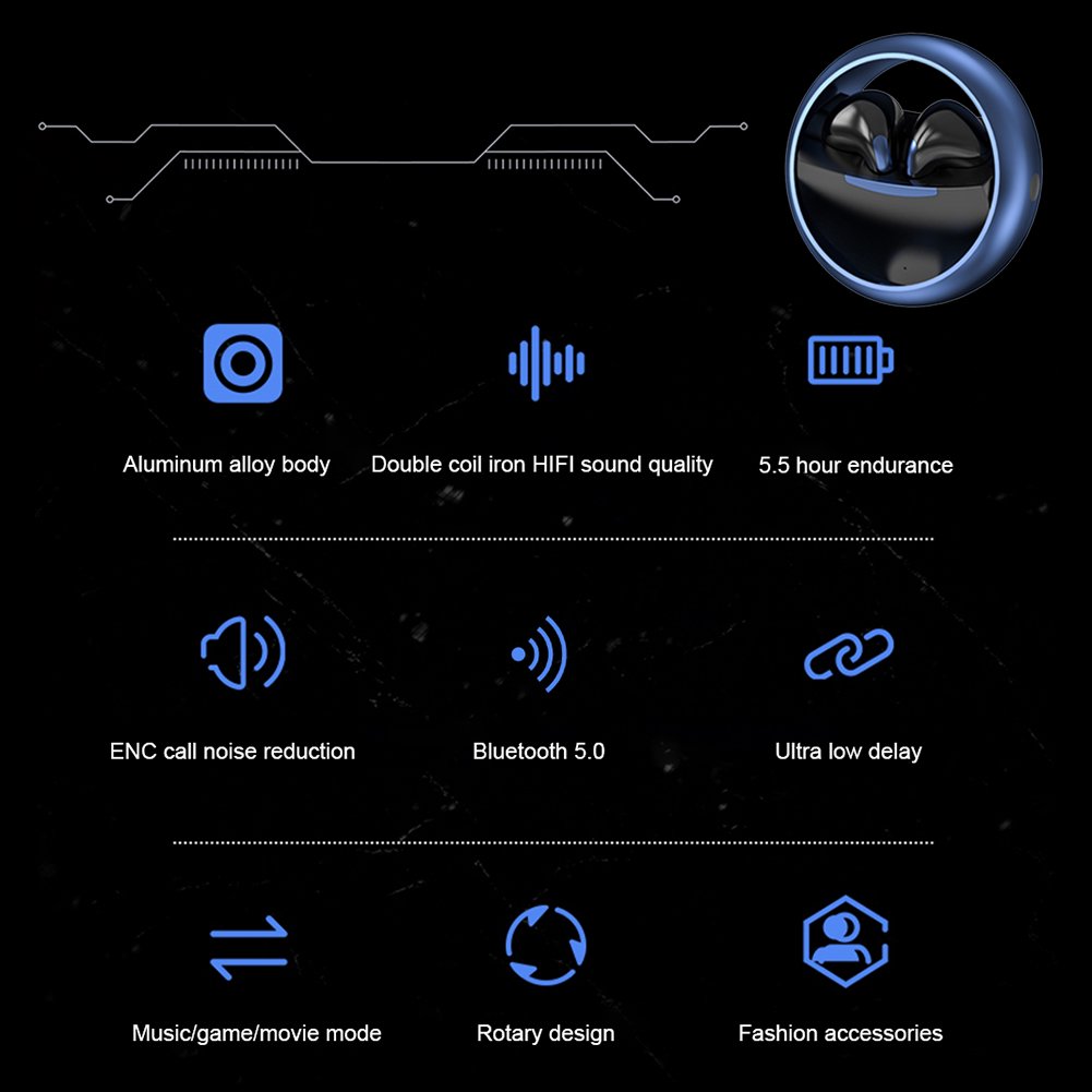 PulsePods Unique And Fashionable HiFi Earbud Bluetooth 5.3 23