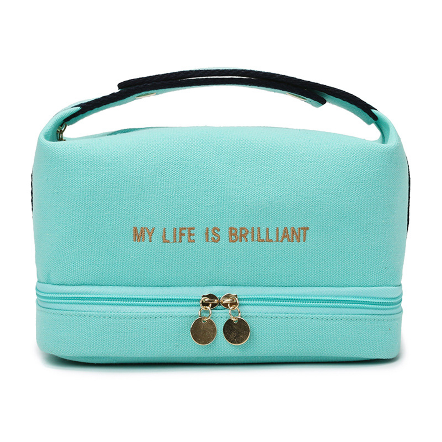 Canvas Cosmetic Toiletry Makeup Bag Pouch Travel Organizer 3