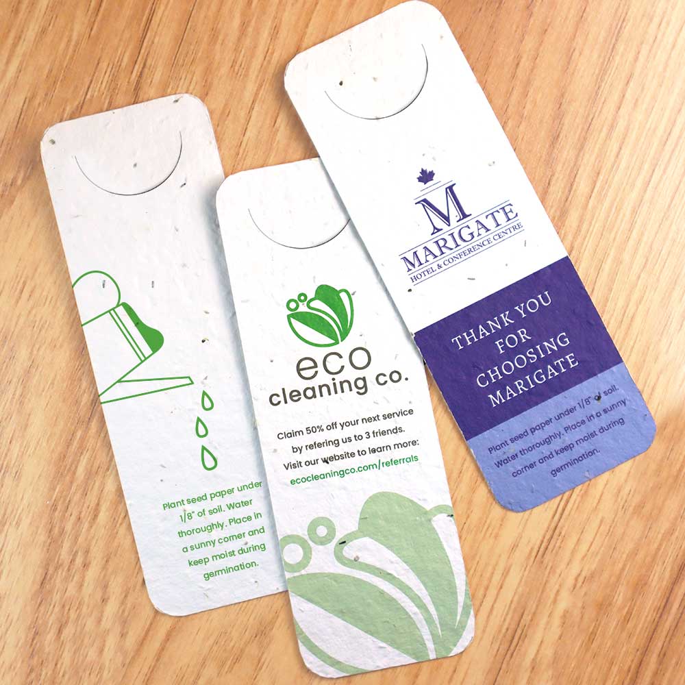 Double-Sided Seed Paper Bookmark with Page Slot 1