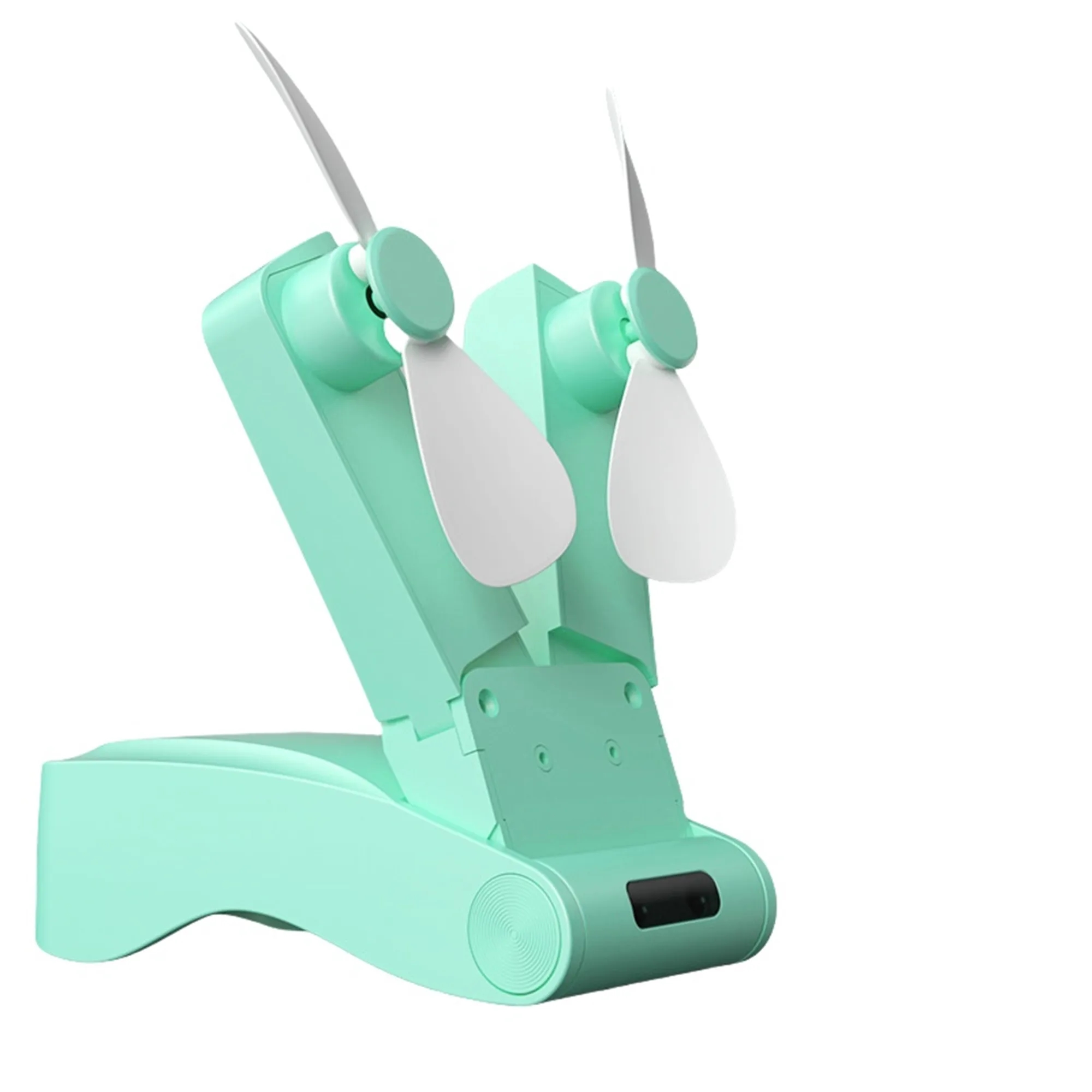 Usb Charging Dual Head Foldable Mini Small Fan 4
