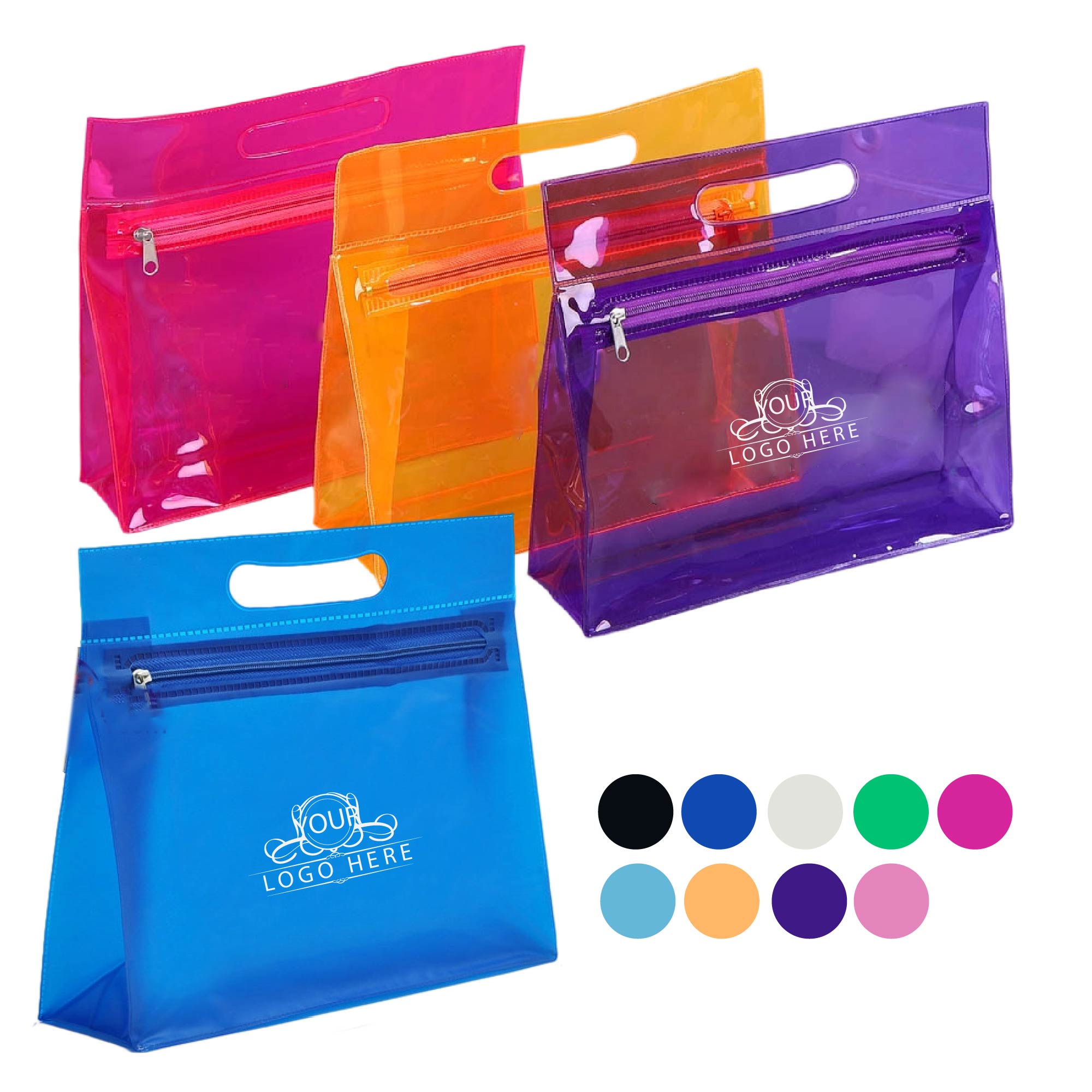 Pvc Clear Waterproof Zipper Bag 2
